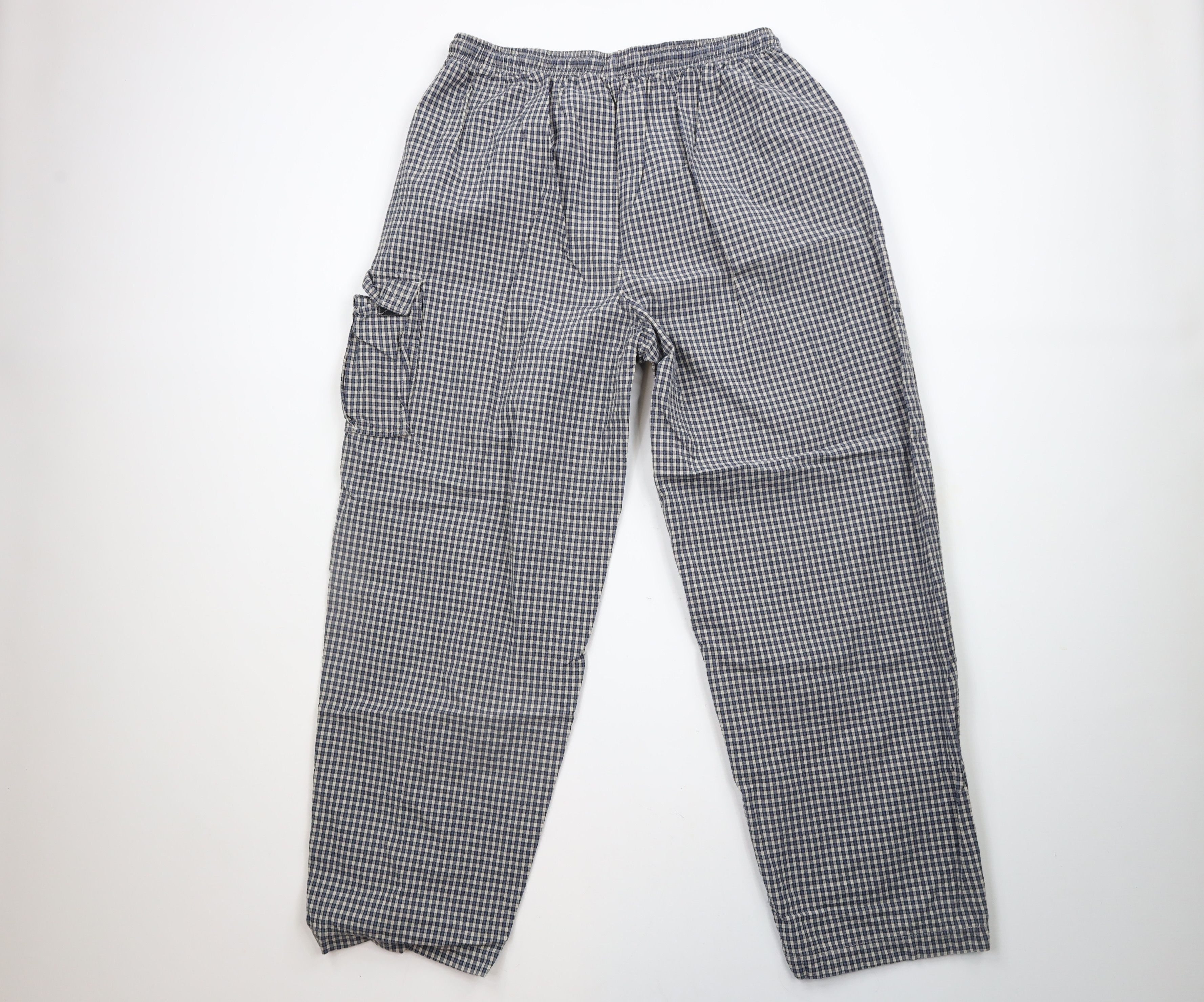 Vintage Vintage 90s Streetwear Wide Leg Cargo Harem Pants Plaid Size US 36 / EU 52 - 8 Thumbnail