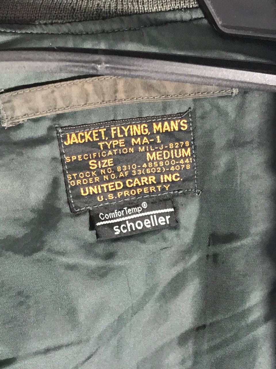 Buzz Rickson's Vintage flying jacket MA-1 buzz rickson schoeller Size US M / EU 48-50 / 2 - 13 Thumbnail