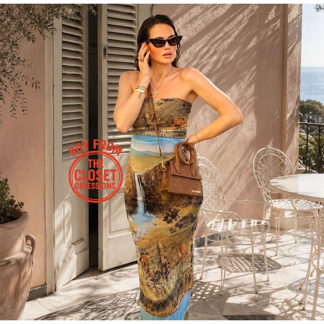 Zara ZARA Strapless Print Fitted Dress NWT Size S Size S / US 4 / IT 40 - 1 Thumbnail