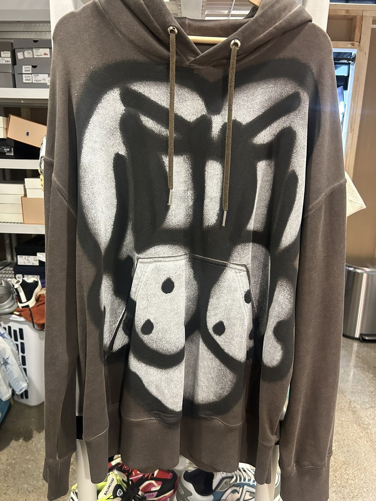 Givenchy Dark grat givenchy dog hoodie Size US XL / EU 56 / 4 - 1 Thumbnail