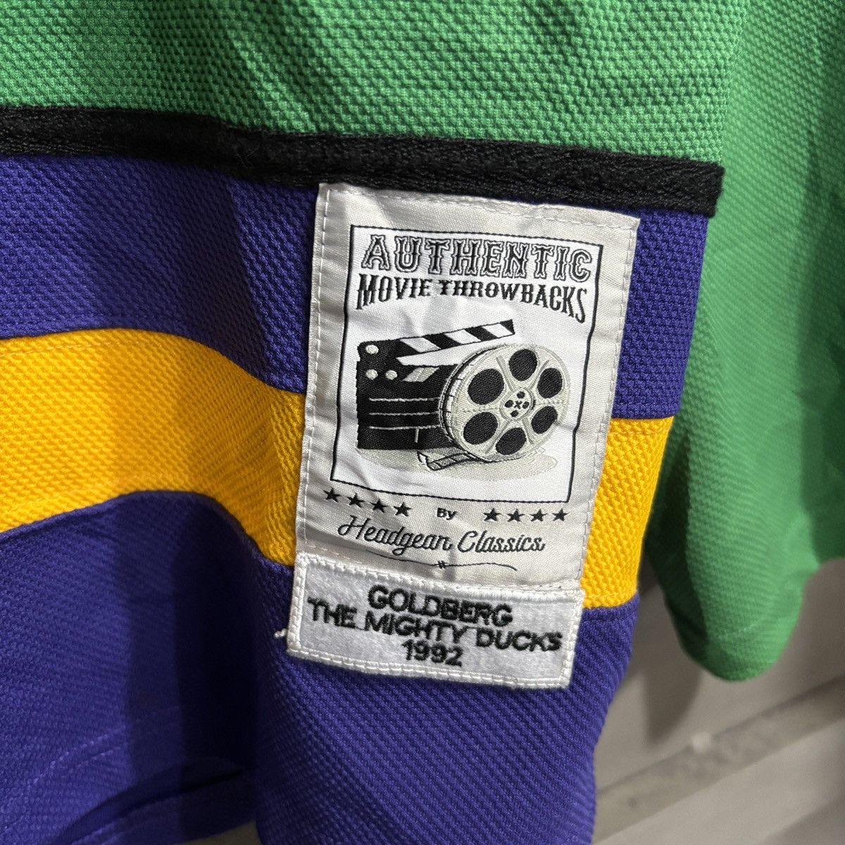Japanese Brand GOLDBERG From The Mighty Ducks Movie Jersey Hockey Jersey Size US XL / EU 56 / 4 - 7 Thumbnail