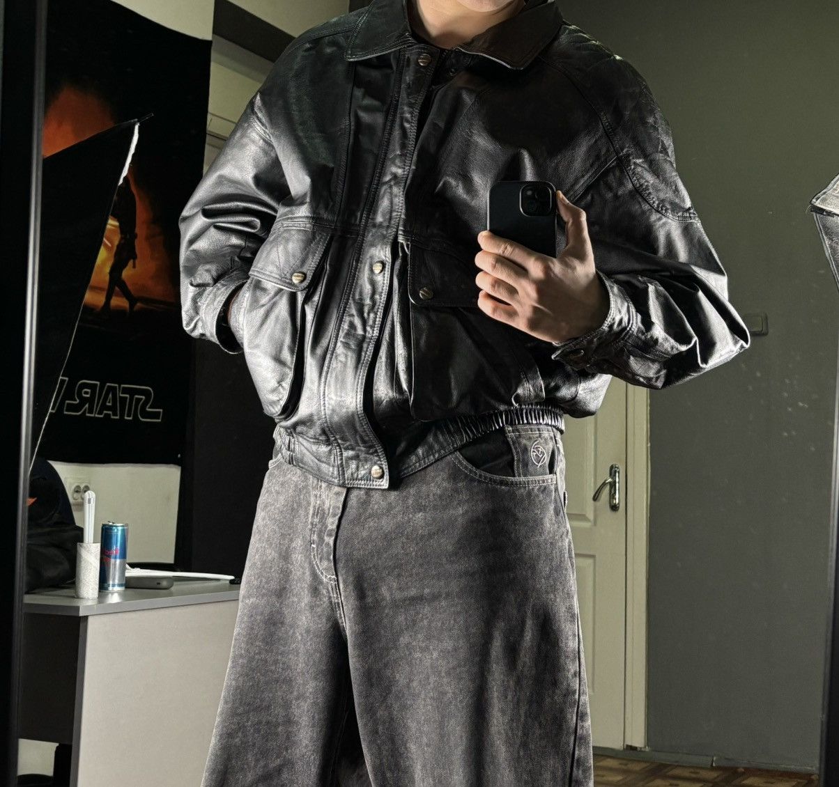 Vintage Leather Vintage Bomber jacket Size US XXL / EU 58 / 5 - 2 Thumbnail