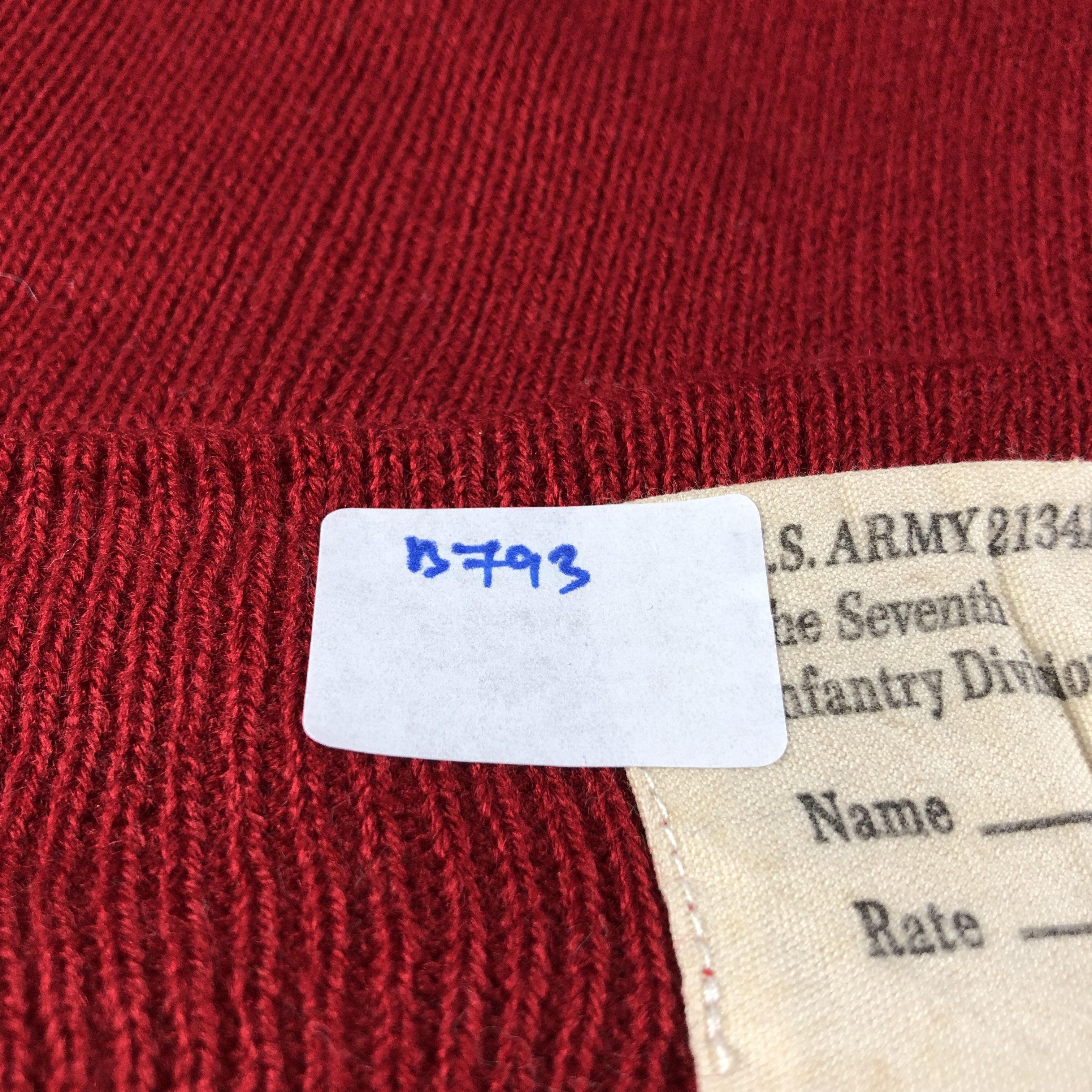 Vintage U.S Army 2134A Hourglass Division Beanie Snowcap B793 Size ONE SIZE - 5 Thumbnail