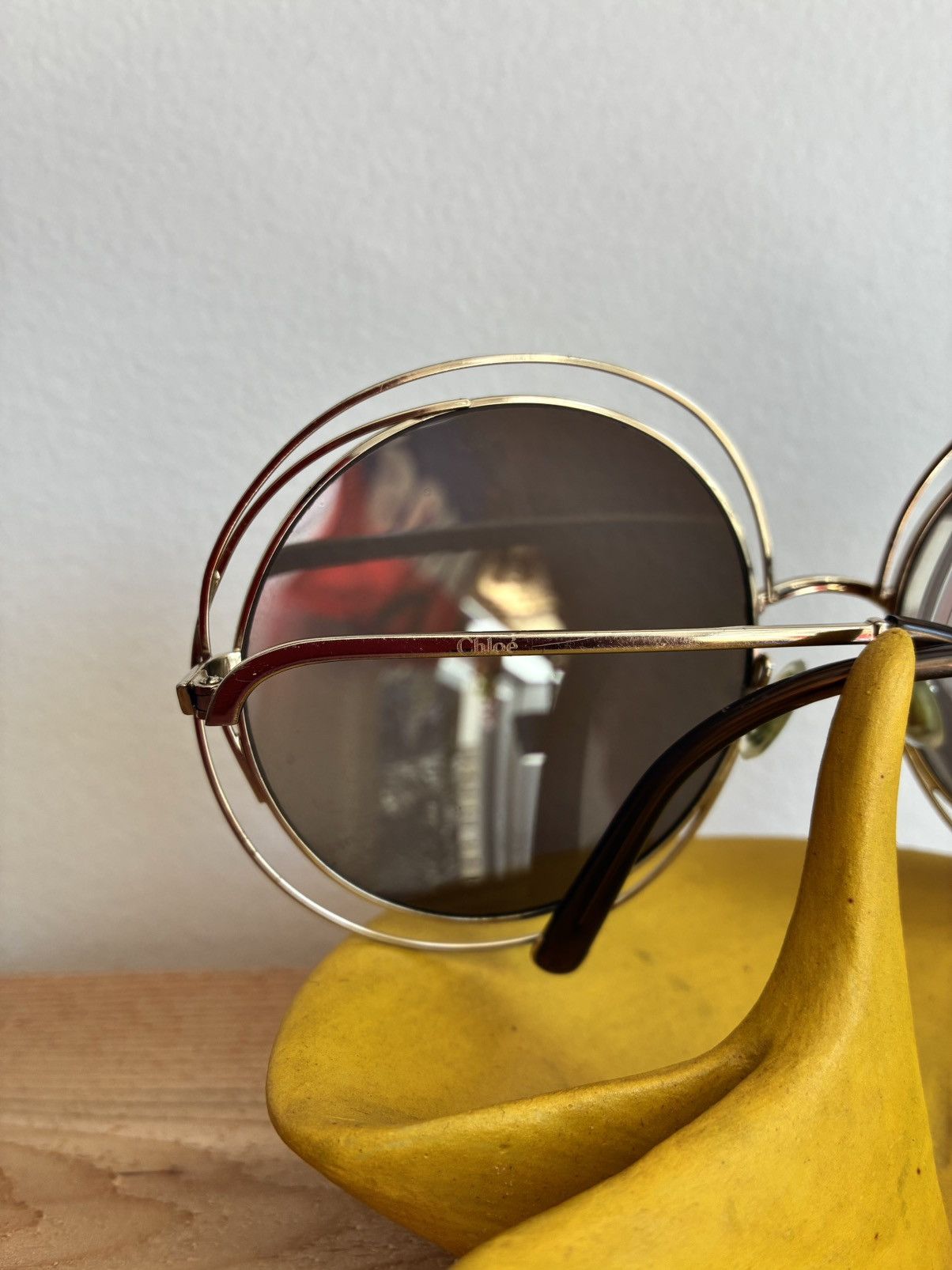 Chloe CHLOE Oversized Round ‘Carlina’ Sunglasses Size ONE SIZE - 19 Thumbnail