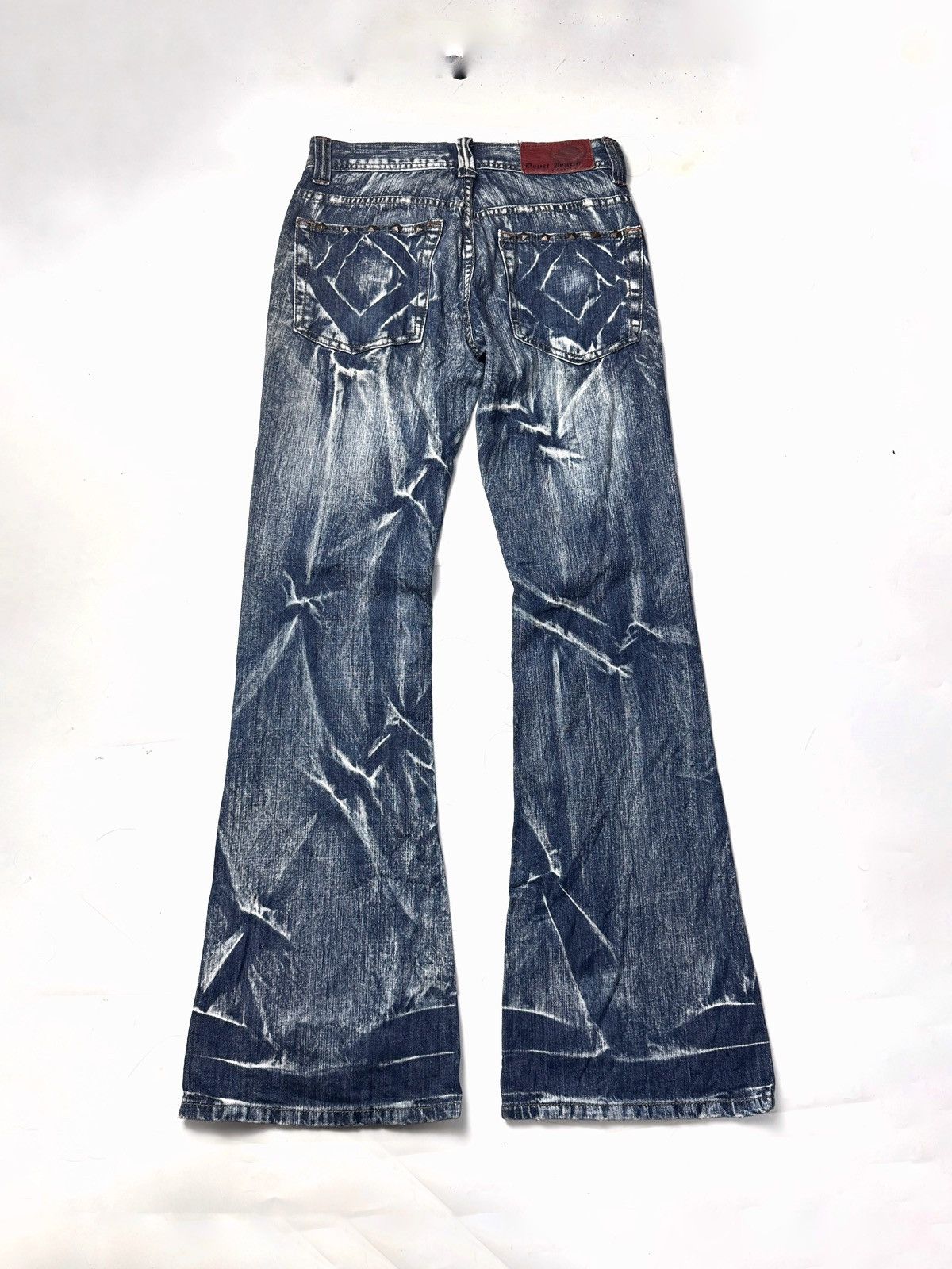 Tornado Mart Flared Studded Devil Jeans Hysteric styled japanese Size US 29 - 2 Thumbnail