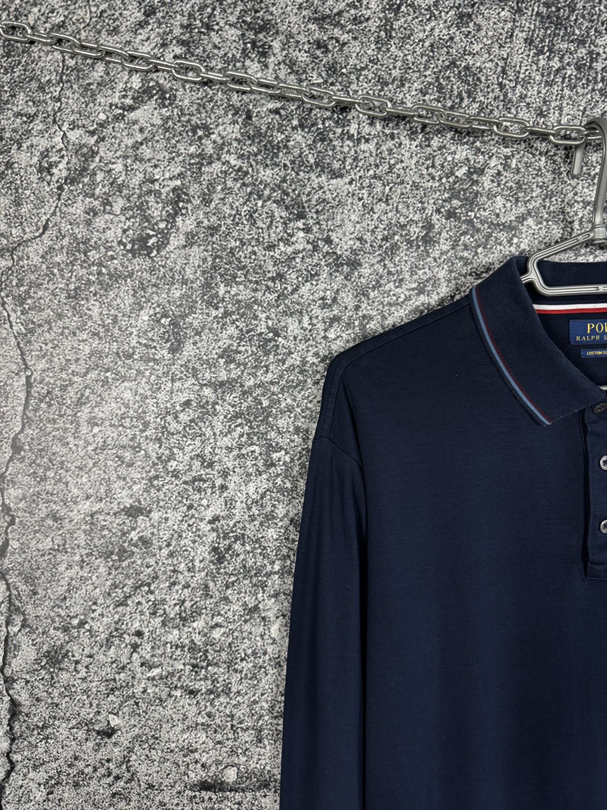 Polo Ralph Lauren Polo Ralph Lauren Custom Slim Fit Long Sleeve Polo Shirt XL Size US XL / EU 56 / 4 - 3 Thumbnail