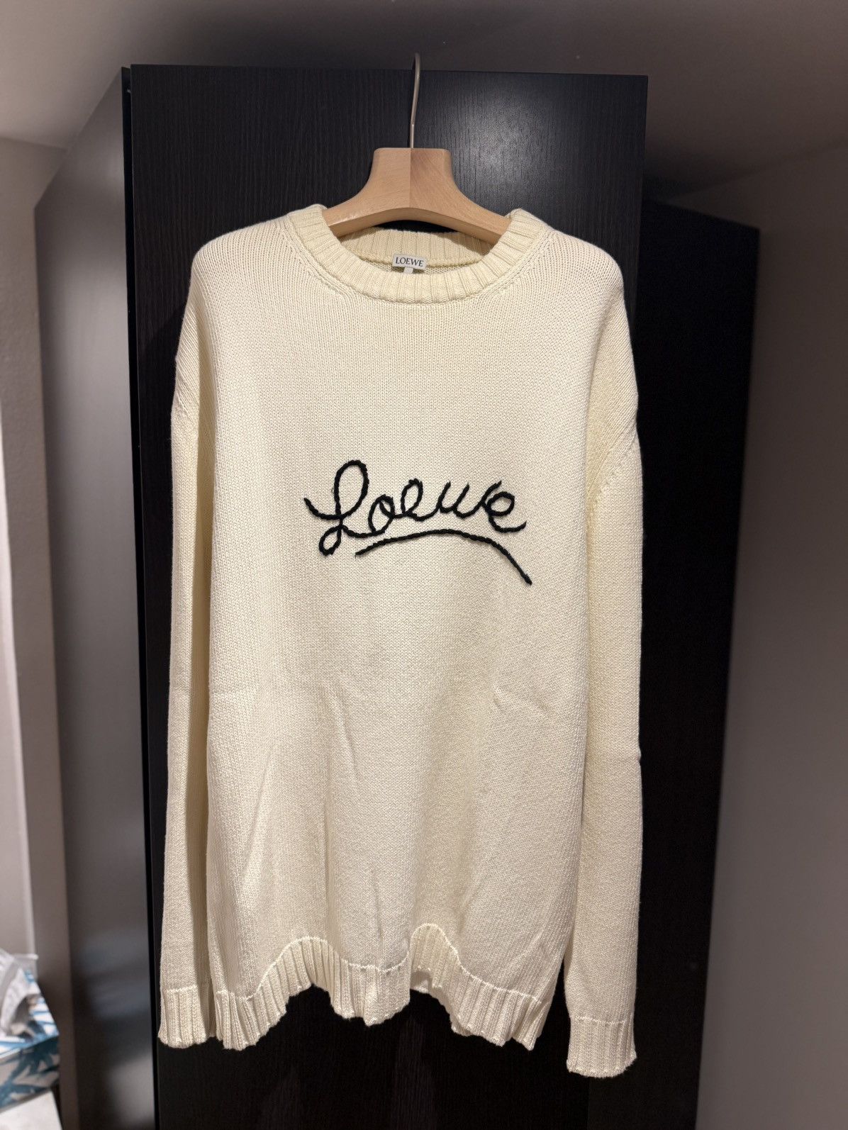 Loewe Loewe Embroidered Logo Knit Sweater Size US M / EU 48-50 / 2 - 1 Thumbnail