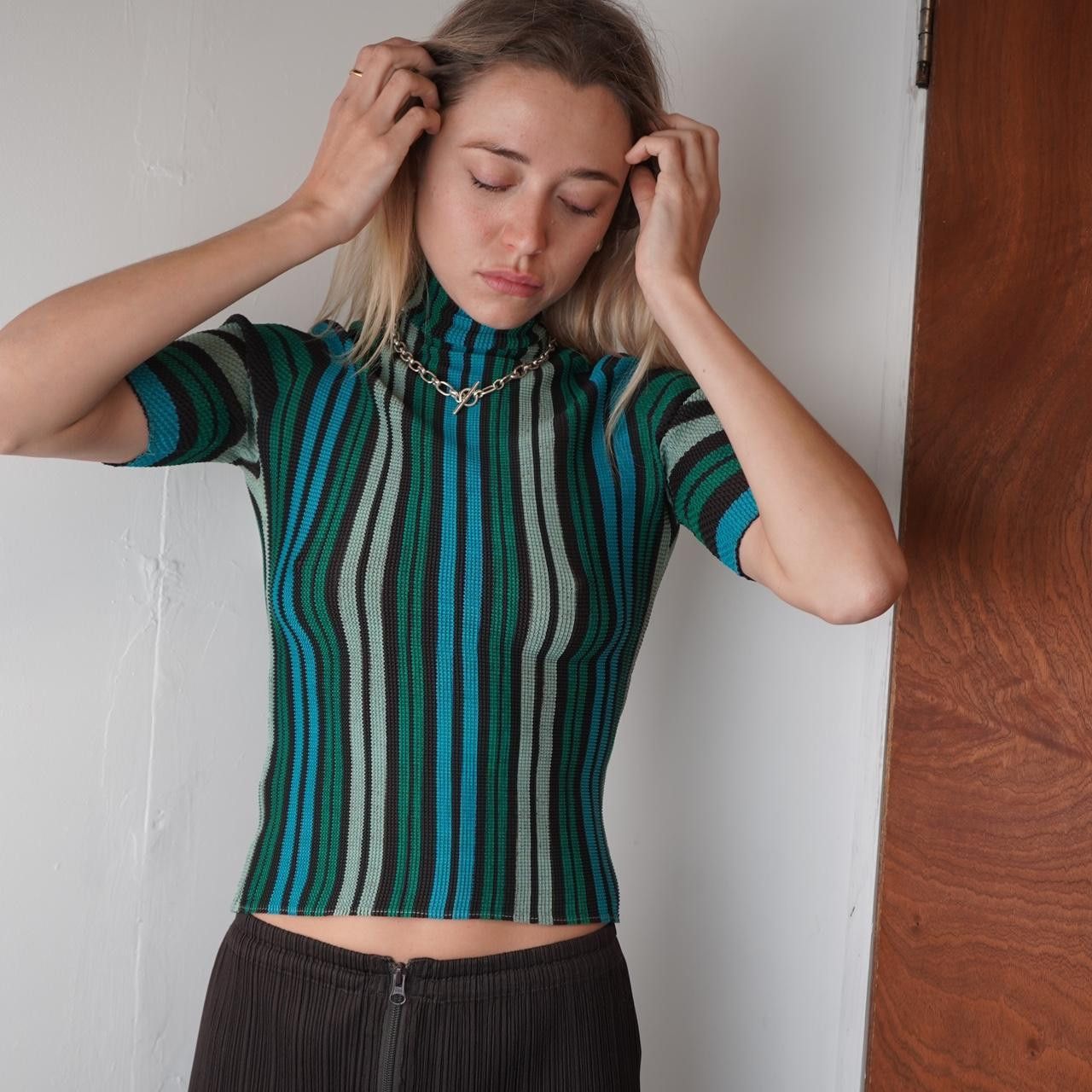Issey Miyake Issey Miyake T Pleated Short Sleeve T shirt Size ONE SIZE - 1 Thumbnail