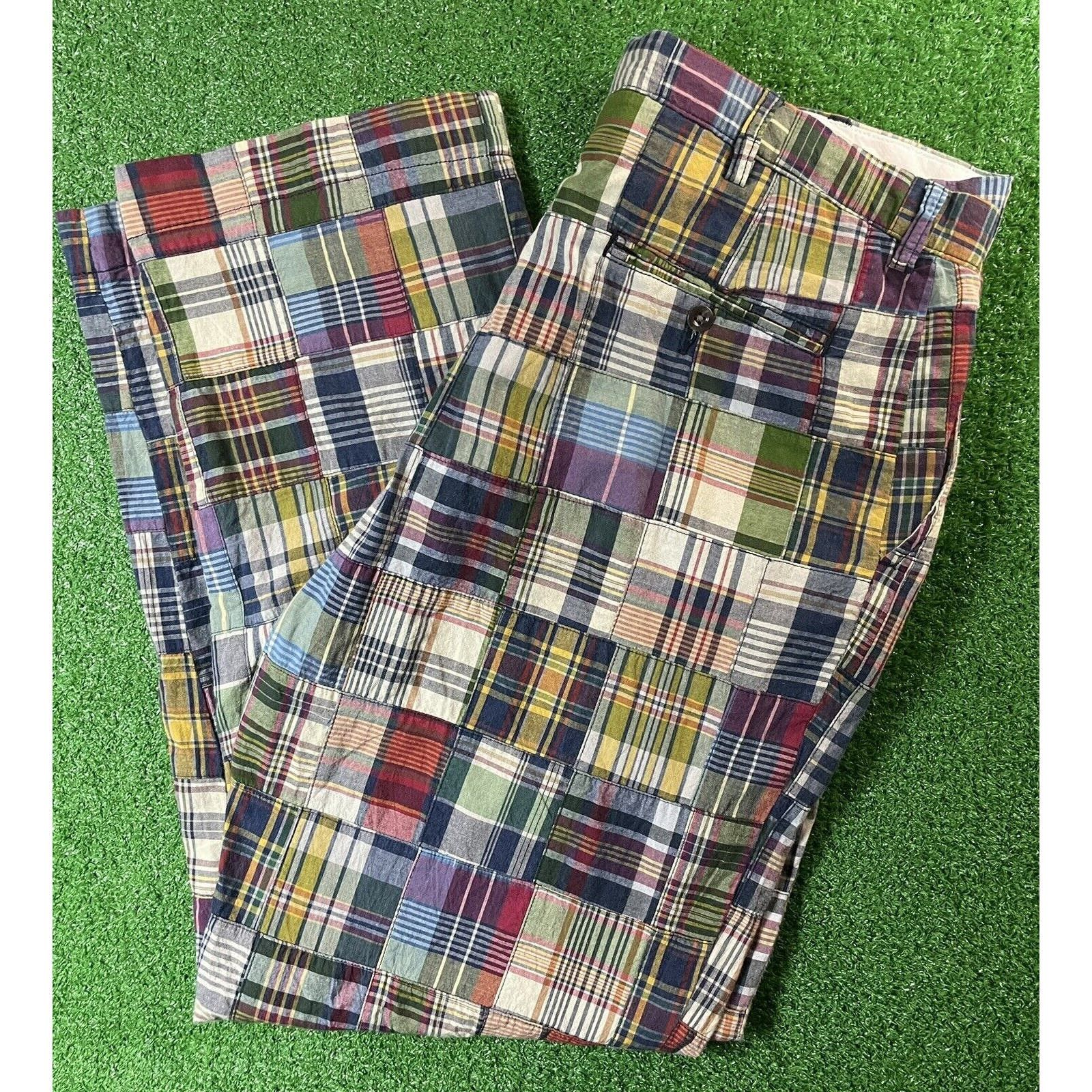 image of Vintage 90's Polo Ralph Laurent Multicolor Patchwork 34 Pants, Men's