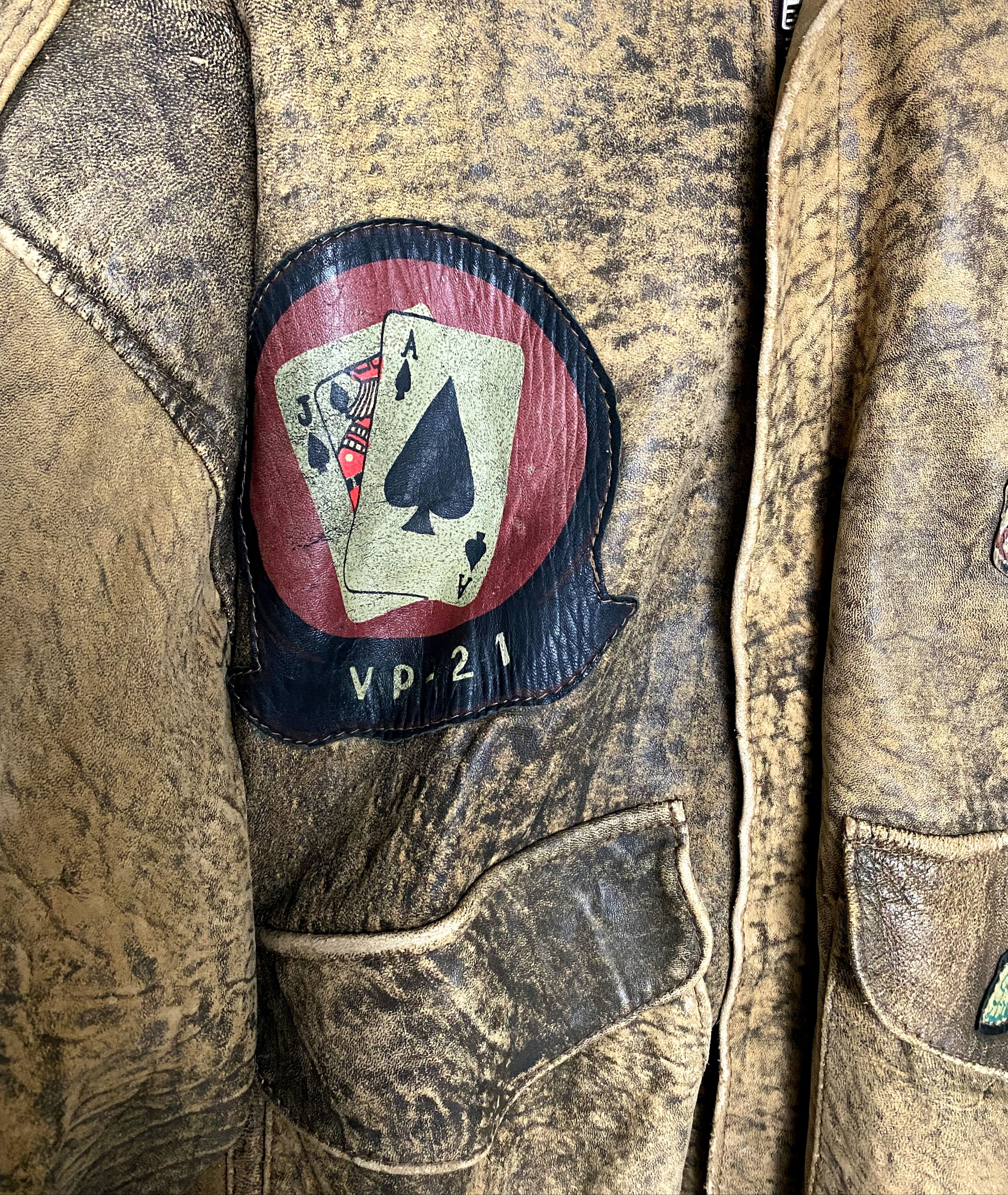 Vintage 🔥Vintage Leather Jacket Matin Air Commmand🔥 Size US L / EU 52-54 / 3 - 2 Thumbnail