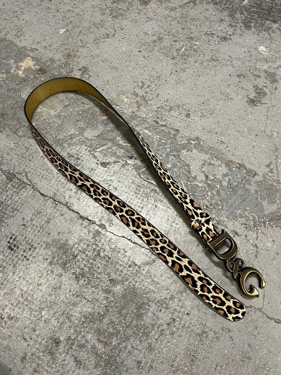 Dolce & Gabbana 2000s Dolce & Gabbana Leopard Print Leather Belt Size ONE SIZE - 4 Thumbnail
