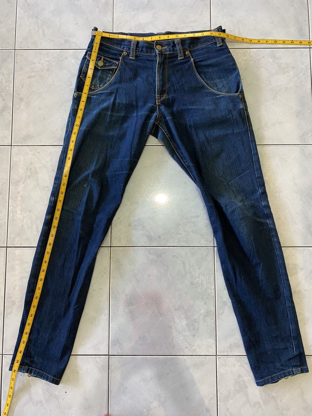 PPFM PPFM Denim Hidden Kimono Print & Gold Zipper Made in Japan Size US 30 / EU 46 - 23 Thumbnail