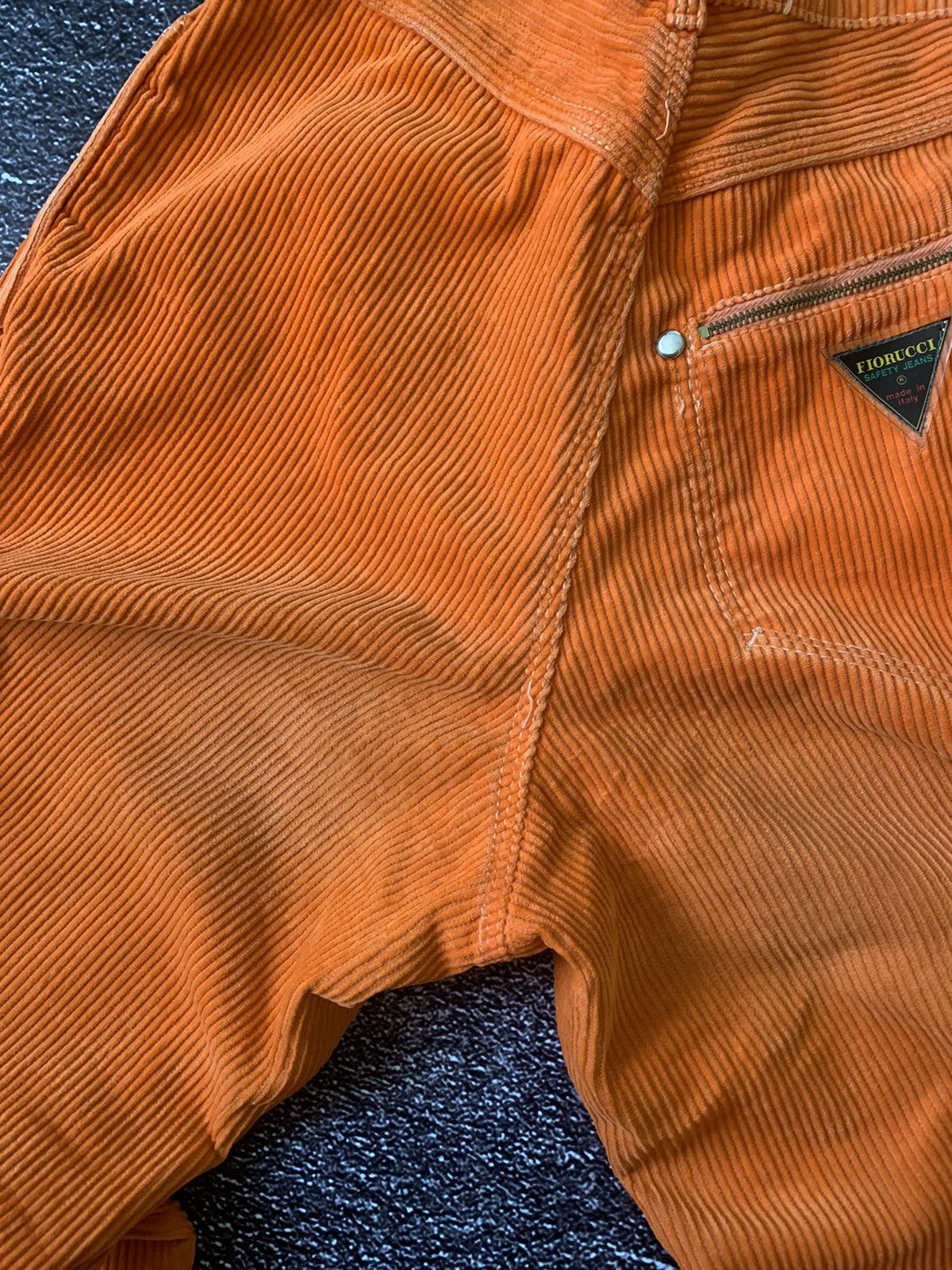 Fiorucci Fiorucci Corduroy Orange Velvet Trousers Safety Jeans Size 25" / US 0 / IT 36 - 5 Thumbnail