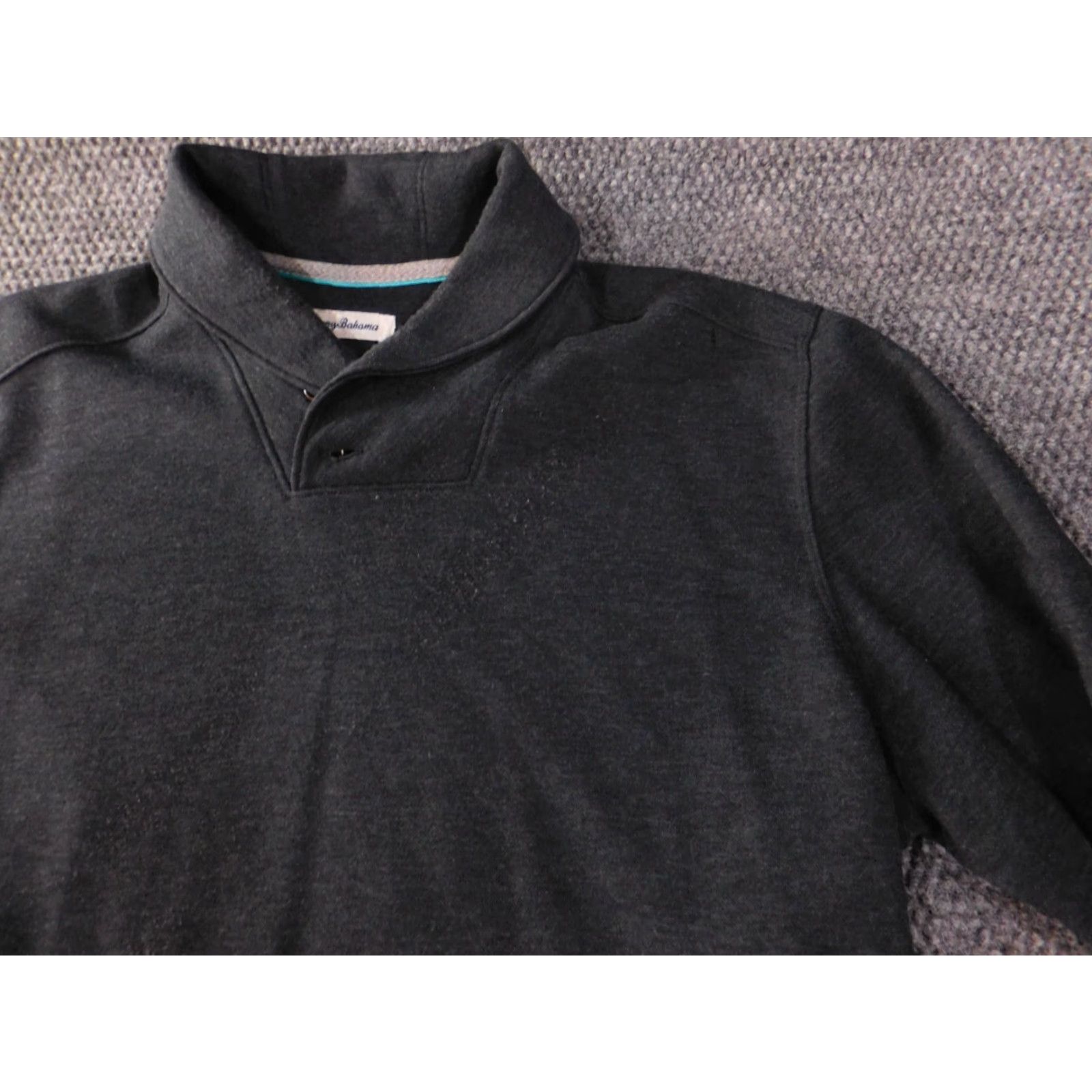 Tommy Bahama Tommy Bahama Mens Sweater Pullover Crew Neck Gray Logo Knit Cable-Knit M Regular Fall Size US M / EU 48-50 / 2 - 4 Thumbnail