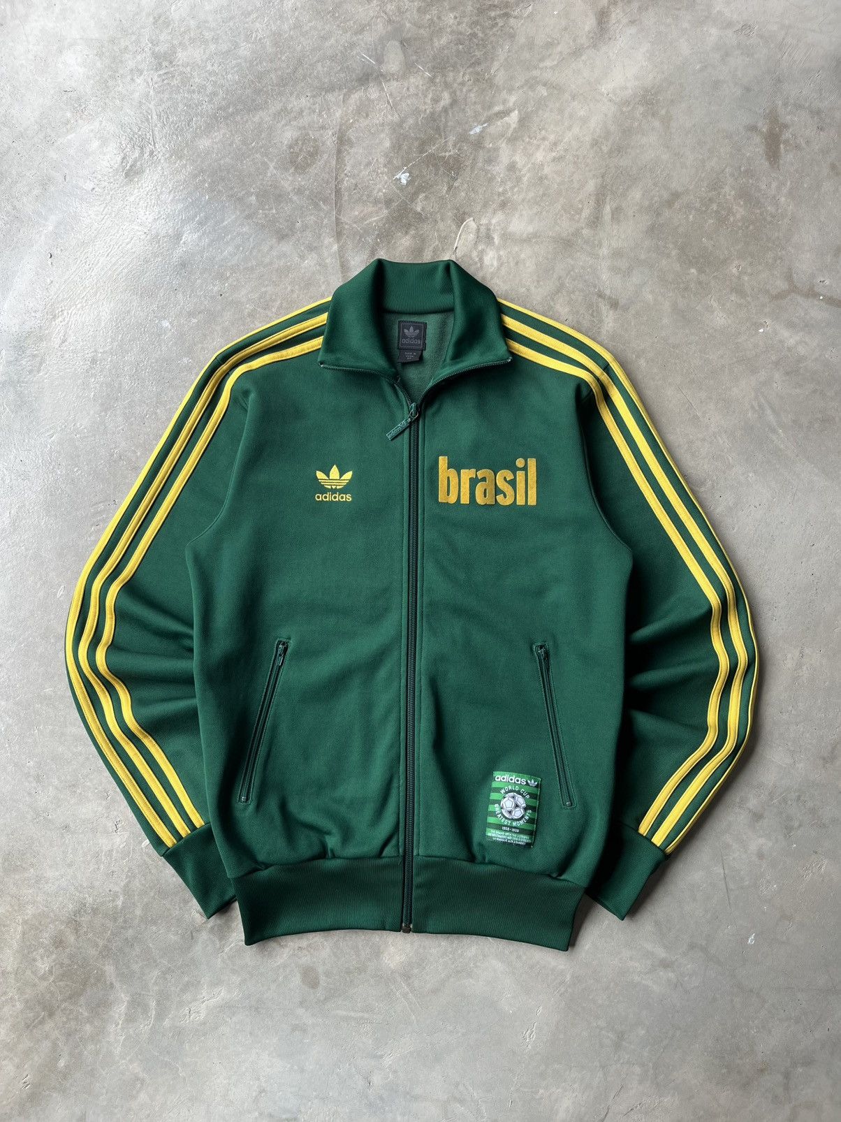 Adidas VINTAGE 2006 ADIDAS BRAZIL TRACKTOP Size US XS / EU 42 / 0 - 3 Thumbnail