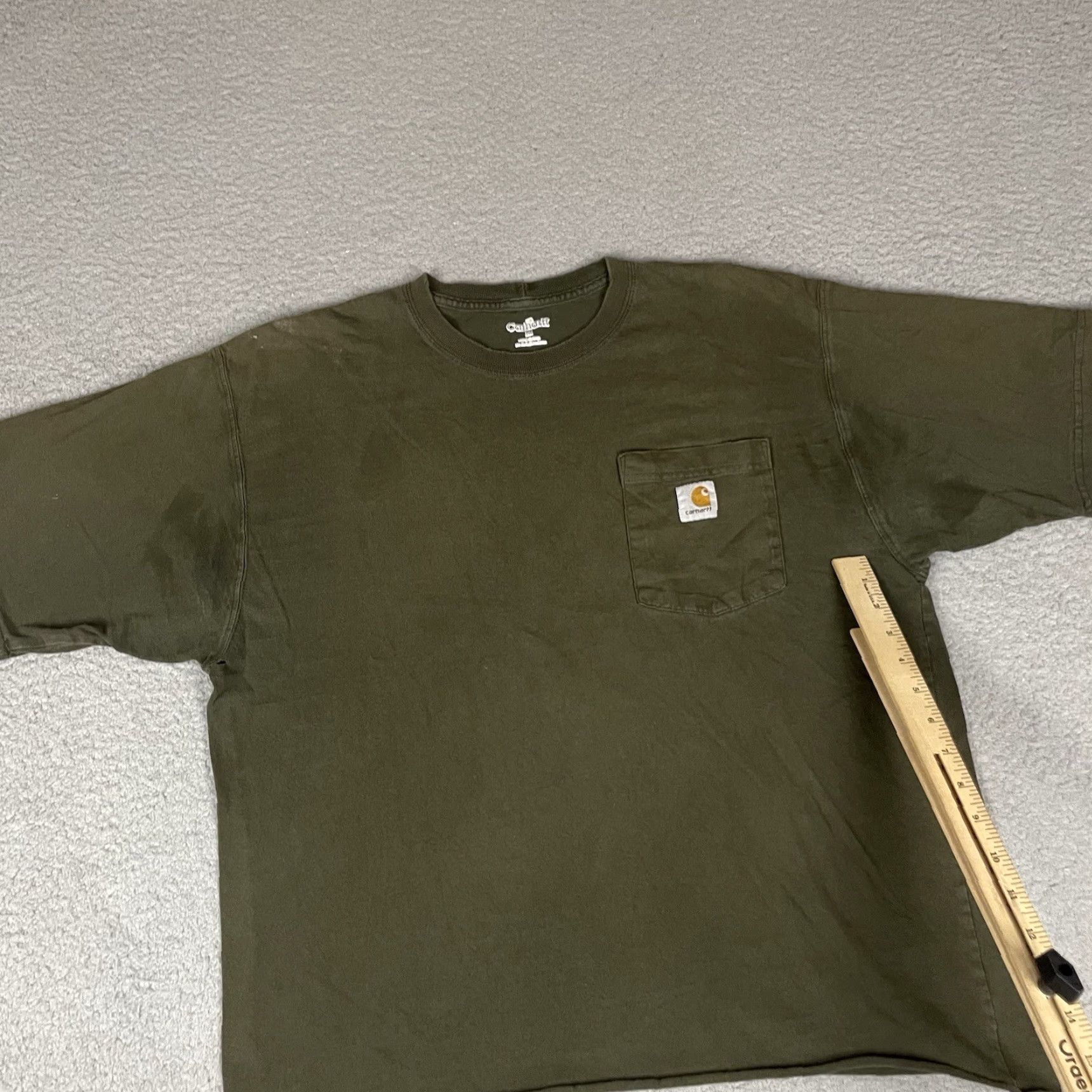 Carhartt VINTAGE Carhartt Shirt Adult Medium Green Pocket Original Casual Distressed Cropped M Size US M / EU 48-50 / 2 - 6 Thumbnail