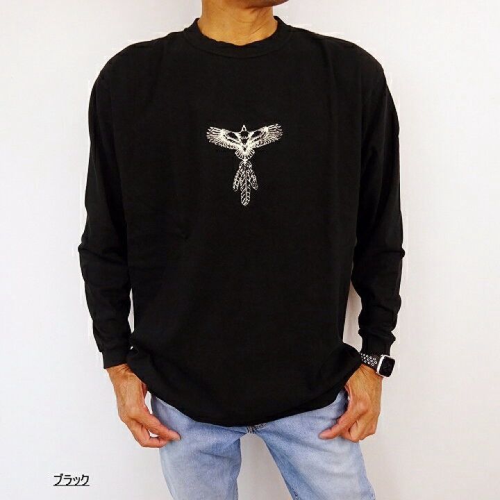 Japanese Brand 2020 ACOUSTIC NATIVE EAGLE GRAPHIC HEAVY WEIGHT LONGSLEEVES Size US L / EU 52-54 / 3 - 4 Thumbnail