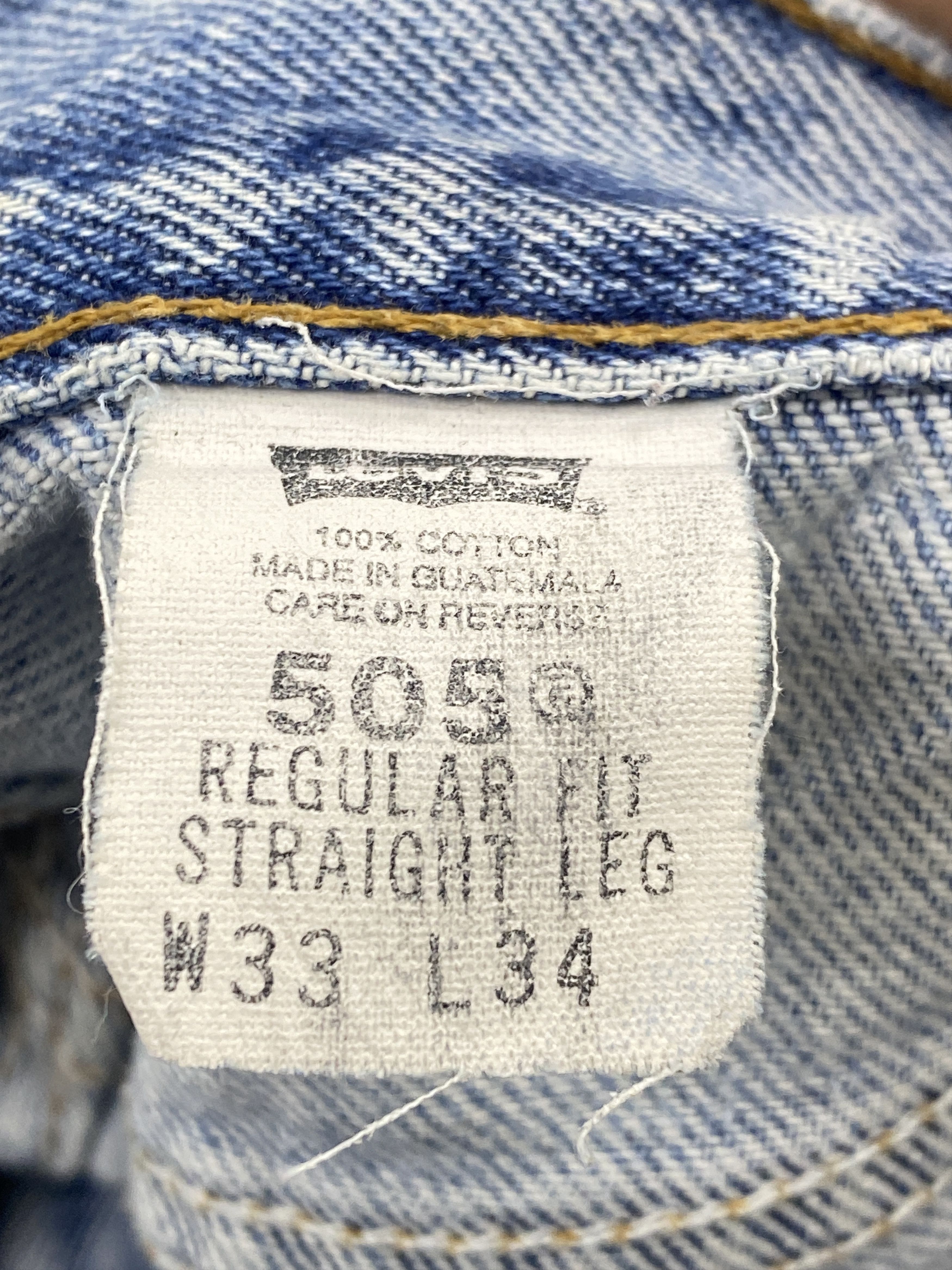 Levi's Vintage 90s Distressed Levis 505 Light Washed Jeans DP2655 Size US 32 / EU 48 - 6 Thumbnail