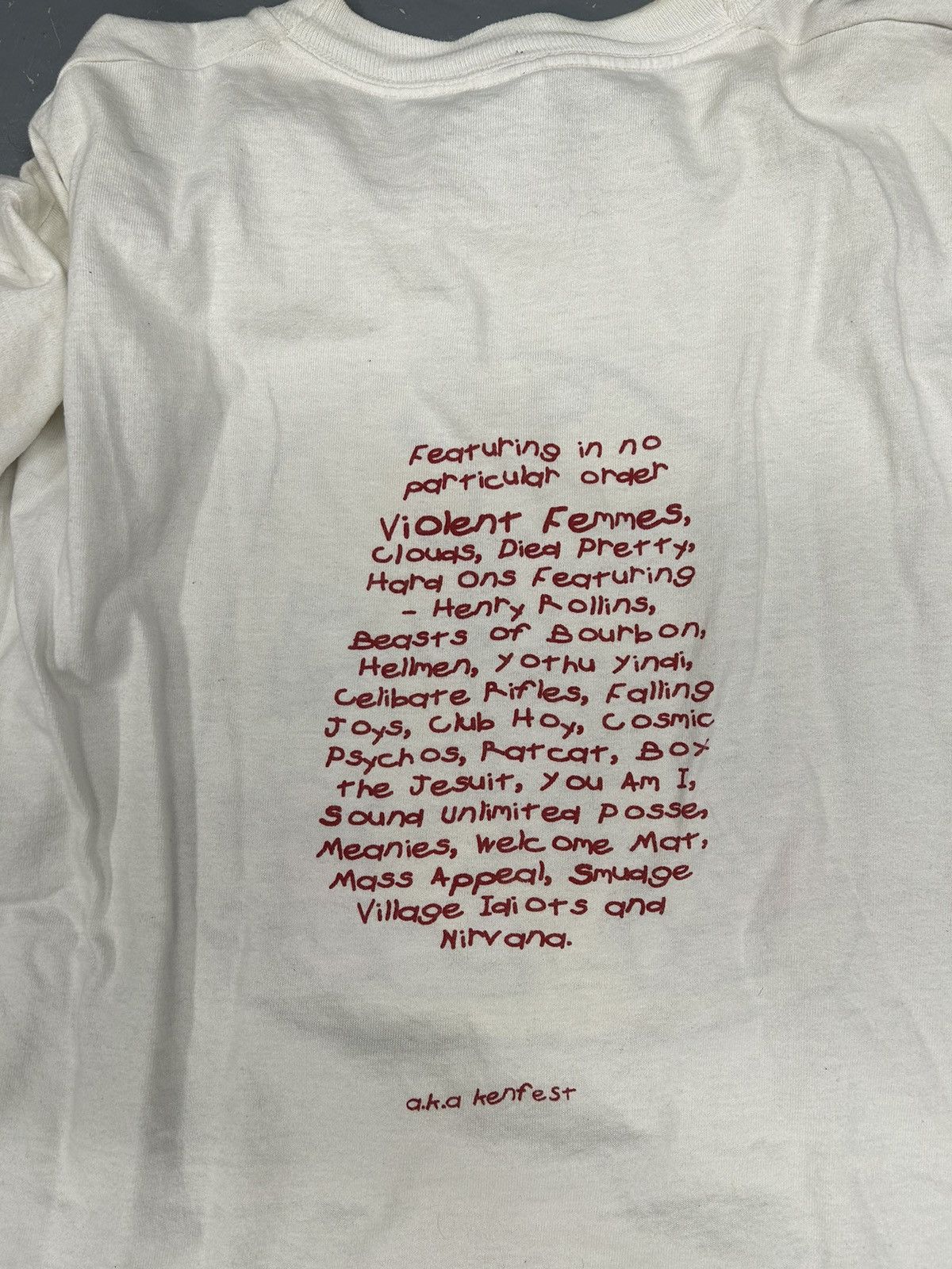 Band Tees × Nirvana × Vintage Vintage 1992 The Big Day Out Festival Band Tee Shirt Nirvana Size US XL / EU 56 / 4 - 2 Thumbnail