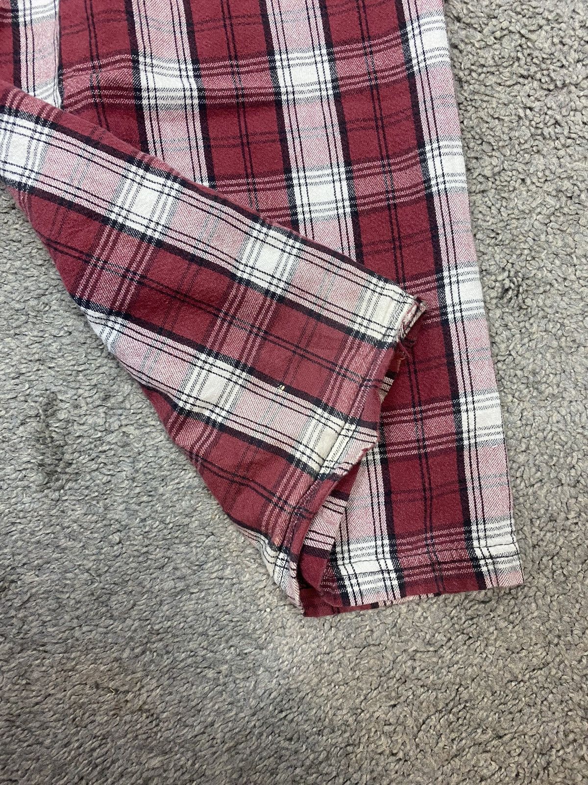 Vintage Plaid white and red pajama pants Size US 32 / EU 48 - 5 Thumbnail