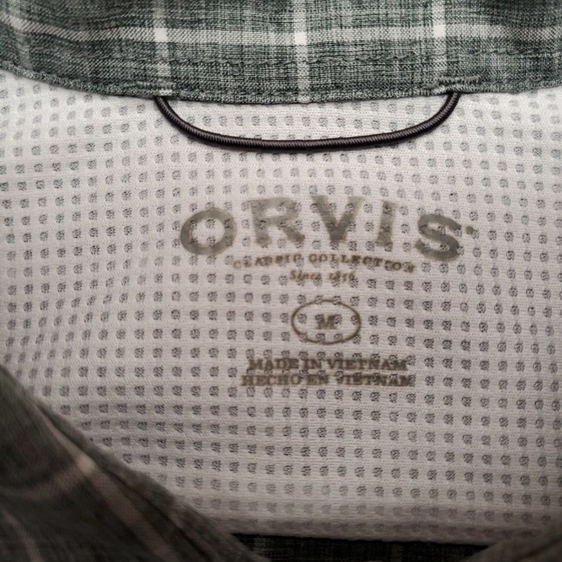 Orvis Orvis Shirt Mens M Green Plaid Classic Collection Performance Outdoor Fish Button-Up Short Sleeve Casual Size US M / EU 48-50 / 2 - 4 Thumbnail