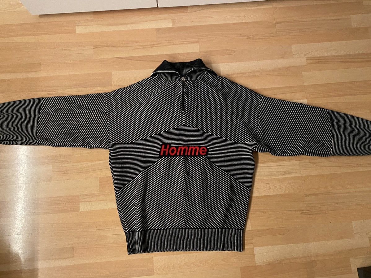 image of Af Balenciaga Homme Half Zip Sweater Fw17 Runway in Black, Men's (Size Medium)