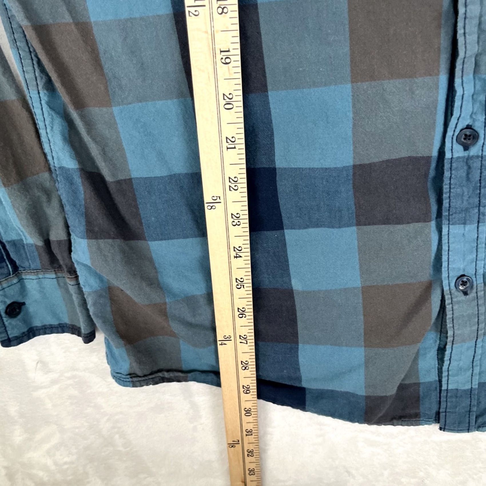Quiksilver Quiksilver Shirt Mens 2XL Blue Plaid Long Sleeve Button-Up Casual Y2K Mens Size US XXL / EU 58 / 5 - 4 Thumbnail
