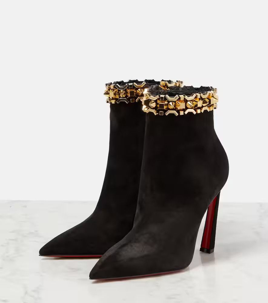 Christian Louboutin o1s1wg110924 Ankle Boots in Black Size US 7 / IT 37 - 1 Thumbnail