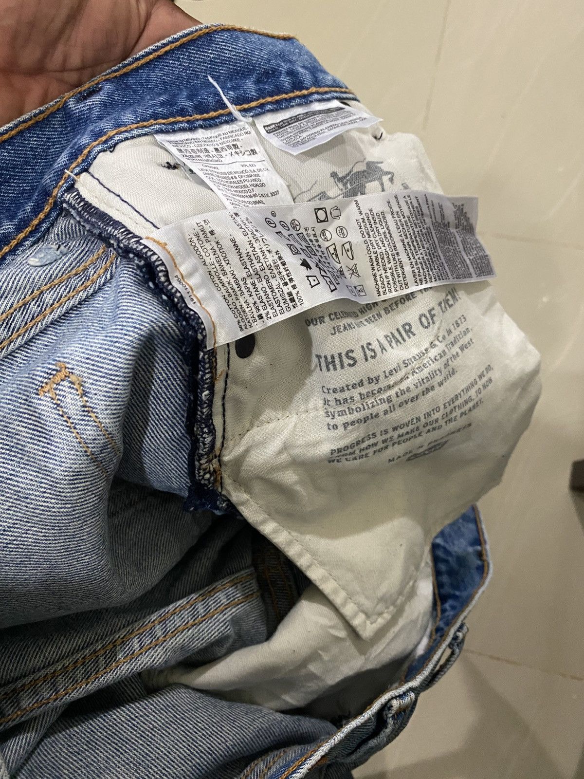 Levi's Levis 505c Kurt Cobain Patehed Custom Jens Size US 36 / EU 52 - 8 Thumbnail