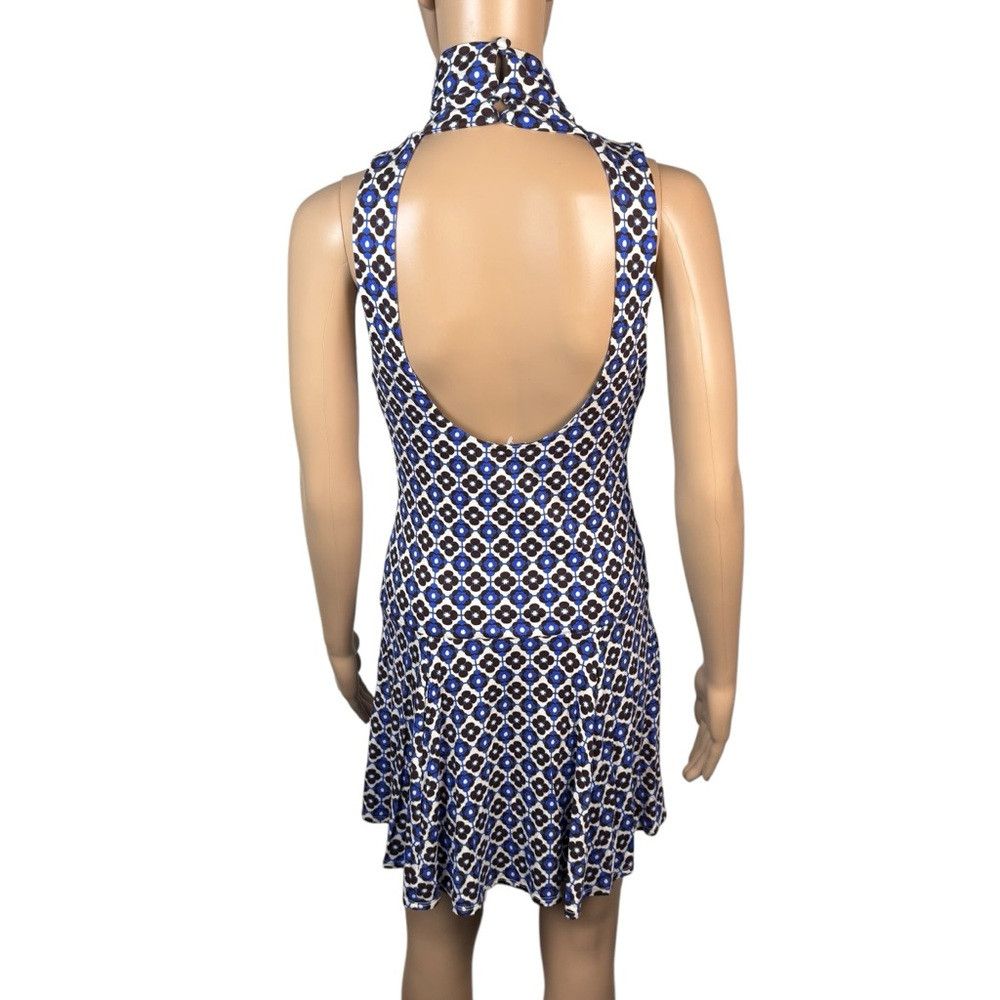 Free People New Free People Check It Mini Blue Dress Size S Size S / US 4 / IT 40 - 5 Thumbnail
