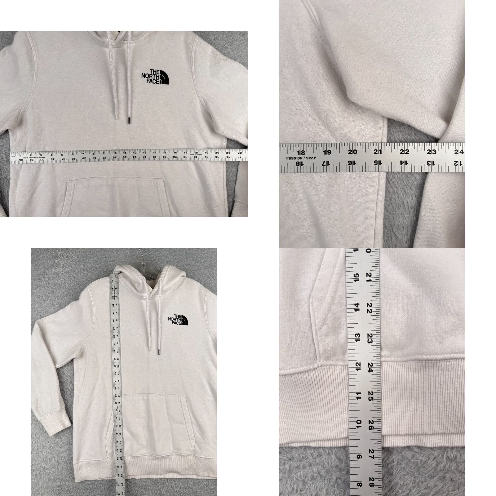 The North Face The North Face Hoodie Womens Large White Pullover Activewear Cotton Blend Size L / US 10 / IT 46 - 8 Thumbnail