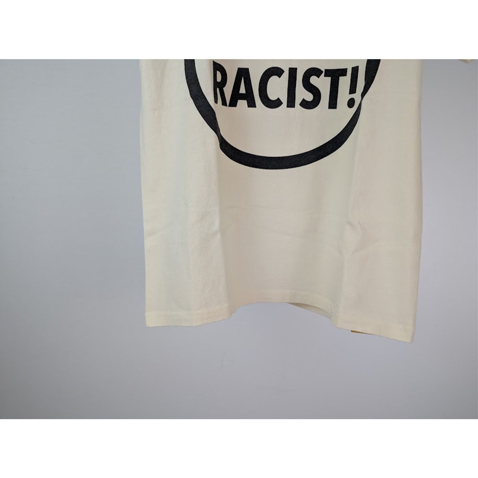 Gallery Dept. o1rshd1 Stop Being Racist T-Shirt in Cream / Neutrals XL Size US XL / EU 56 / 4 - 4 Thumbnail