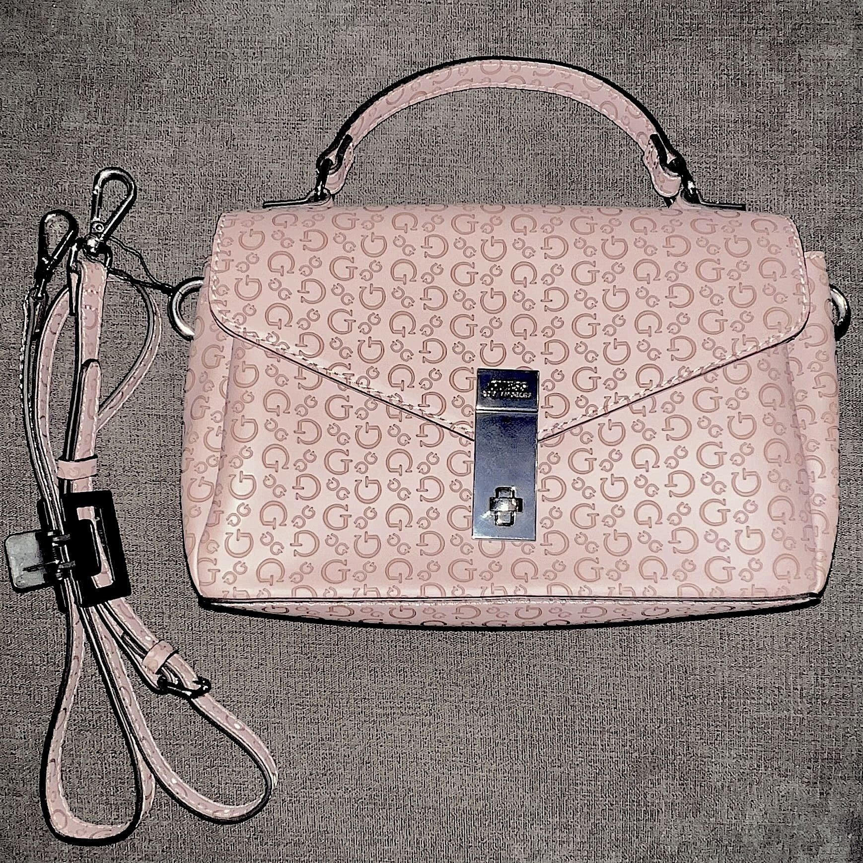 Guess Guess Bethel Signature Top Handle Crossbody Bag - Rose Taupe Size ONE SIZE - 1 Thumbnail
