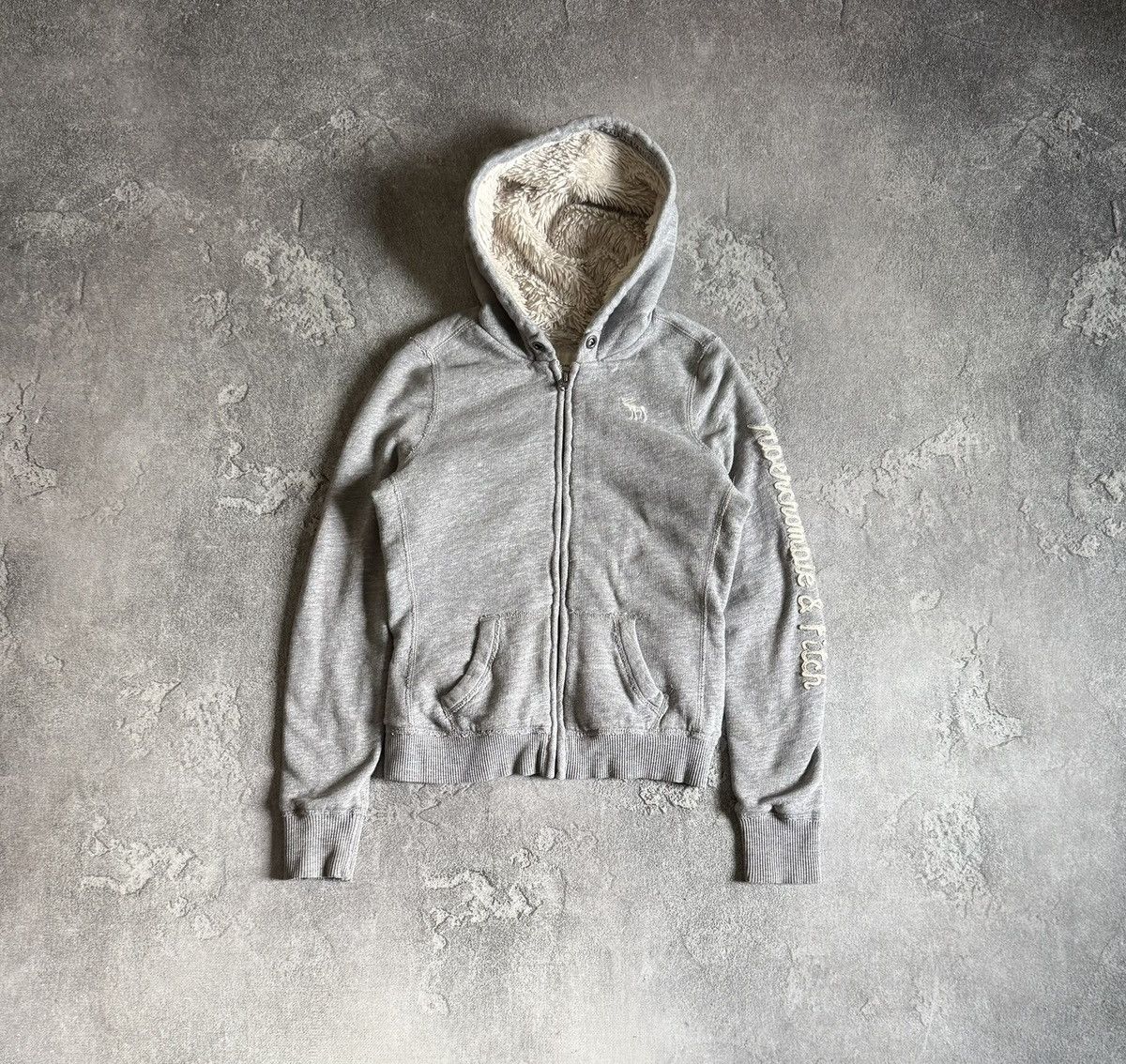 Abercrombie & Fitch Abercrombie & Fitch S/size lined sherpa hoodie fur LGB Y2K Size S / US 4 / IT 40 - 11 Thumbnail