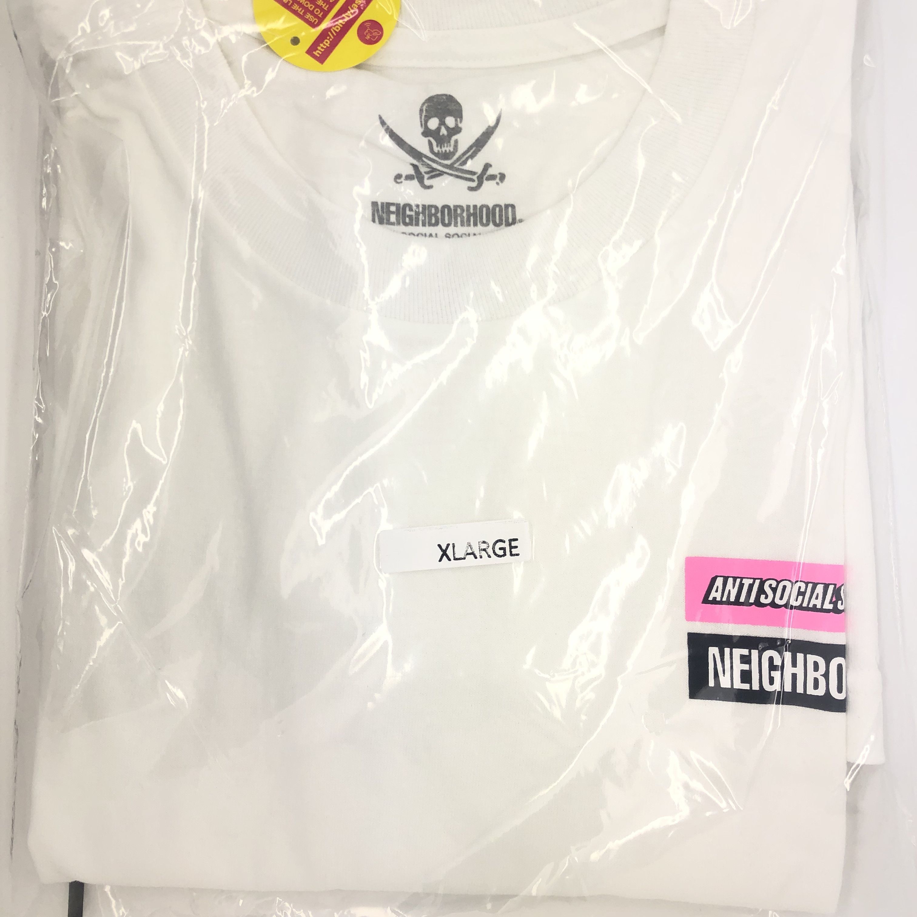 Anti Social Social Club × Neighborhood DS ASSC x NHBD BOX Logo Stuck on You Black Tee FTP BAPE KITH Size US XL / EU 56 / 4 - 2 Thumbnail