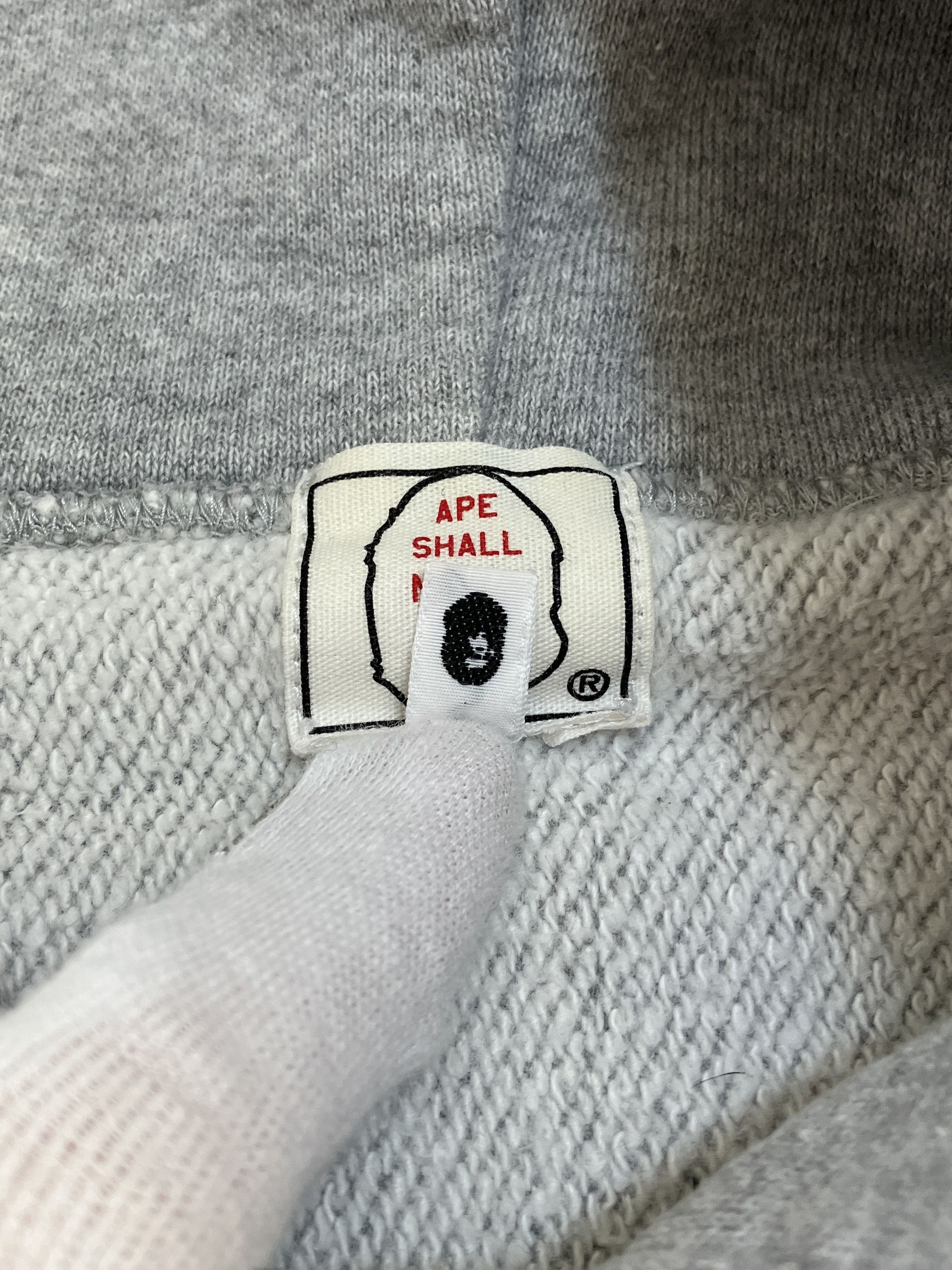 Bape OG Bape Gray Swarovski Spell Out Pullover Hoodie Size US L / EU 52-54 / 3 - 7 Thumbnail