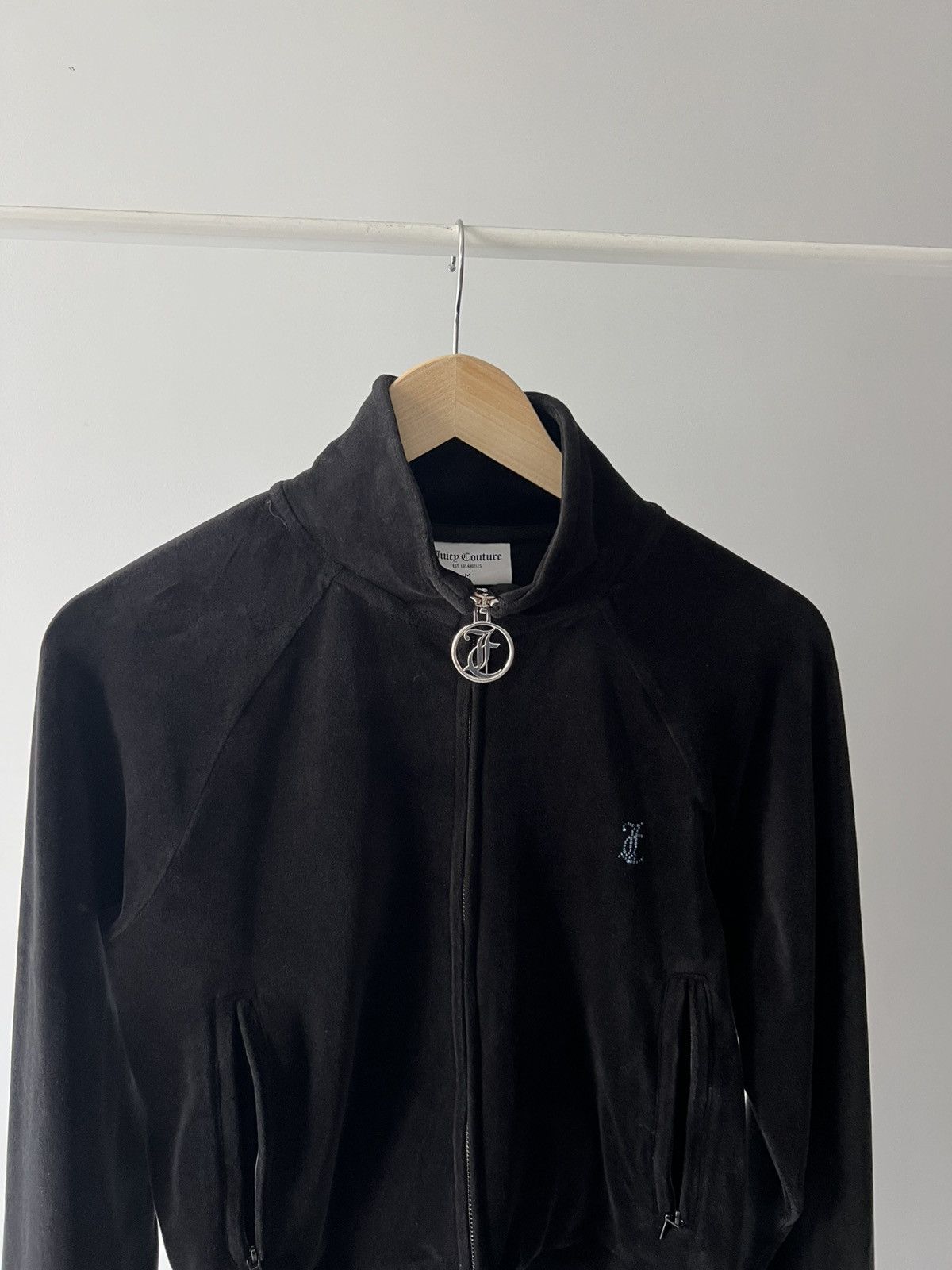 Juicy Couture Juicy Couture Women's Black Madison Hoodie Velour Medium Size M / US 6-8 / IT 42-44 - 9 Thumbnail