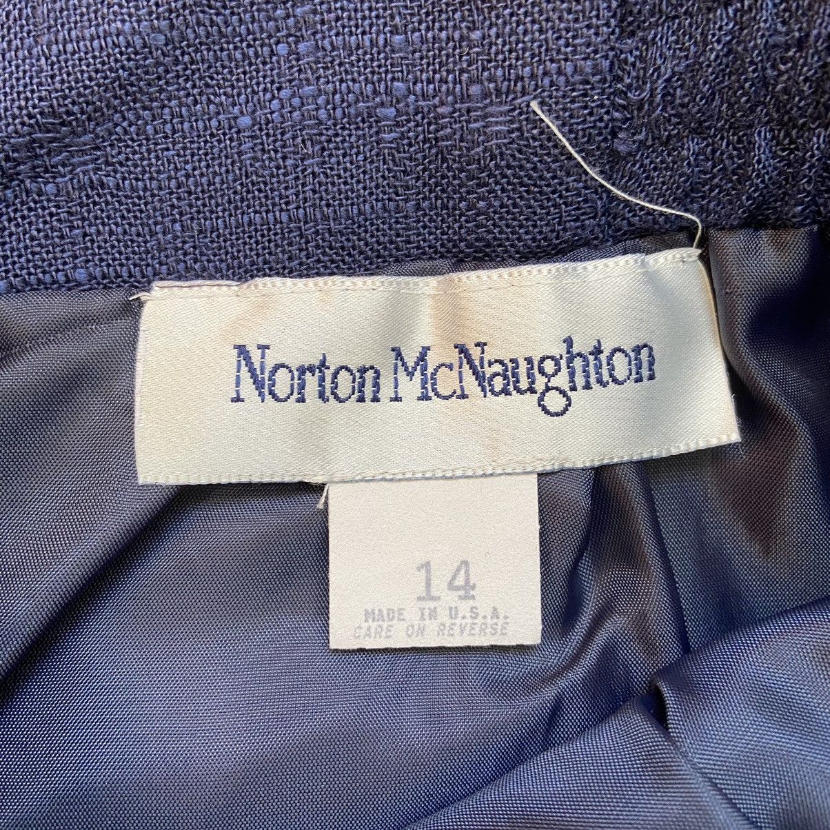 Vintage Vintage Norton McNaughton Women’s Navy Skirt Size 14 Size 36" / US 14 / IT 50 - 6 Thumbnail