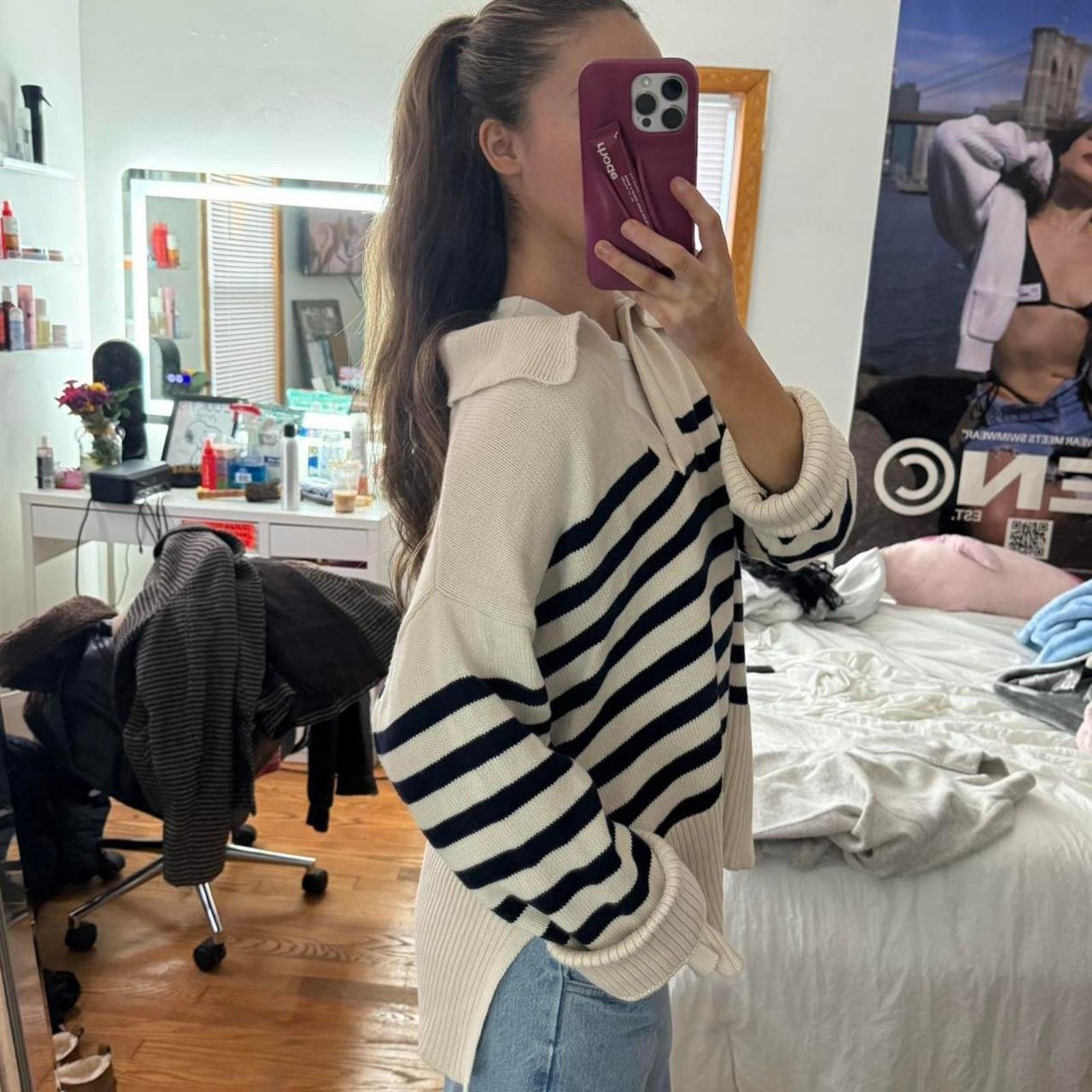 House of Harlow House of Harlow 1960 Striped Sweater Size L / US 10 / IT 46 - 2 Thumbnail