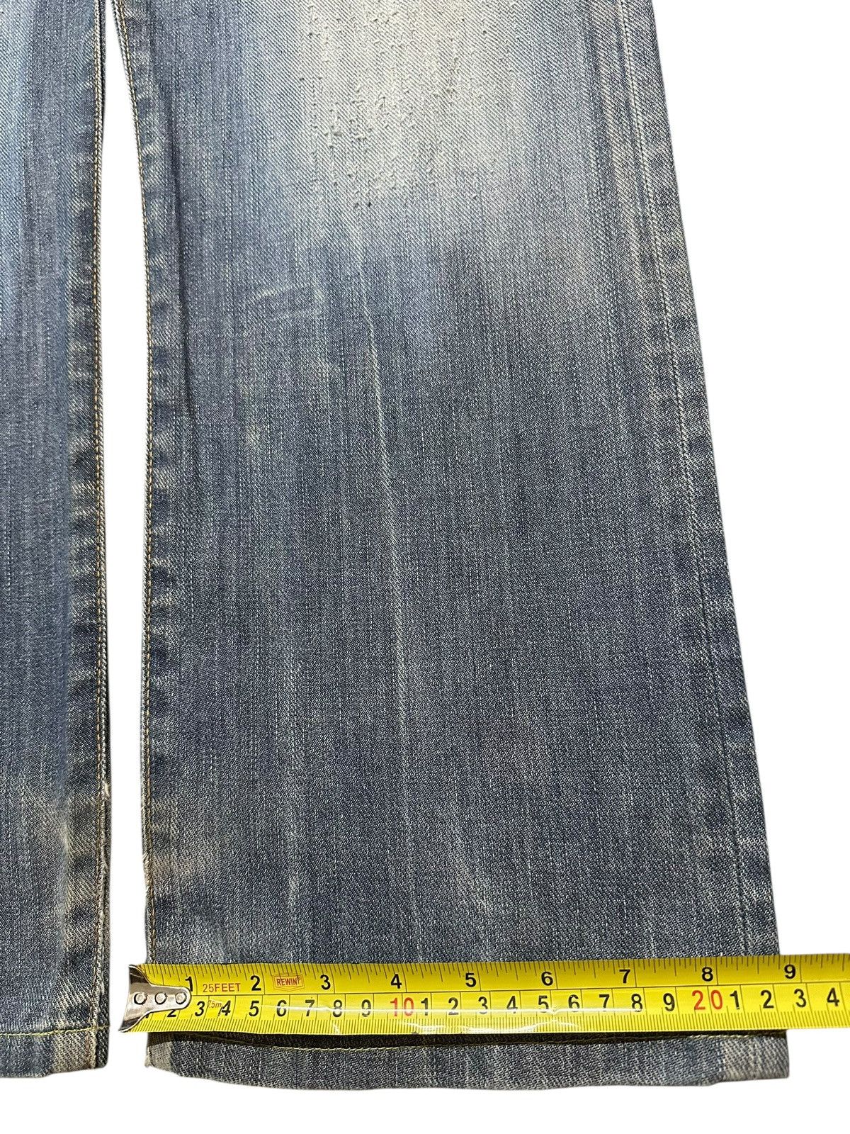 Edwin Vintage Edwin Faded Wash Distressed Style Baggy Jeans Size US 34 / EU 50 - 17 Thumbnail
