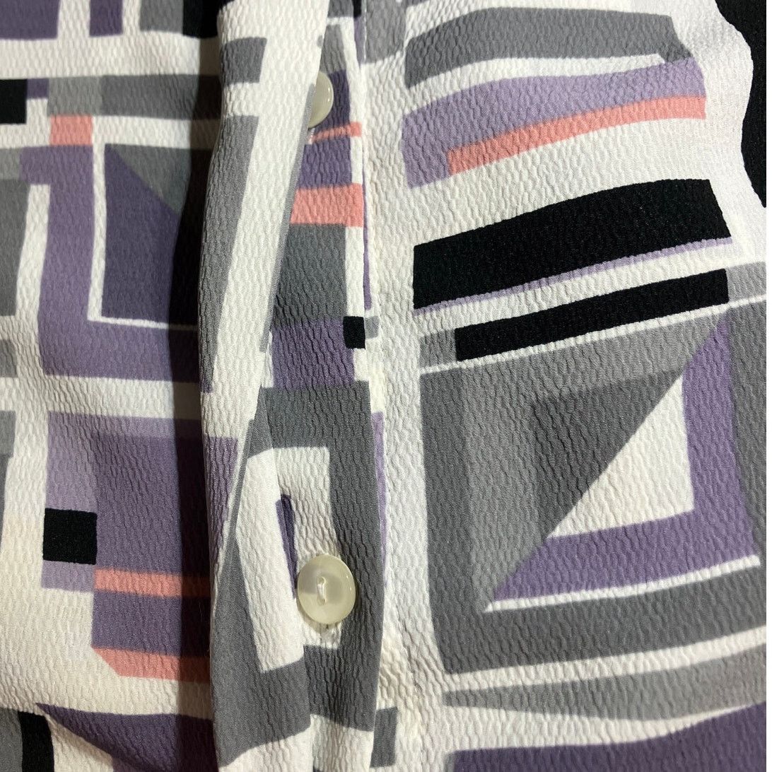 Other Alfred Dunner Vintage Retro Pastels Collared Blouse Women 14 Size XL / US 12-14 / IT 48-50 - 6 Thumbnail