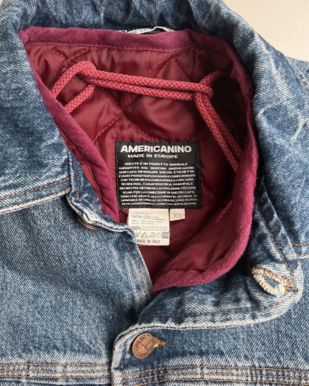 Other Vintage Americanino Denim Jacket With Liner 80S Paninari Size US M / EU 48-50 / 2 - 2 Thumbnail