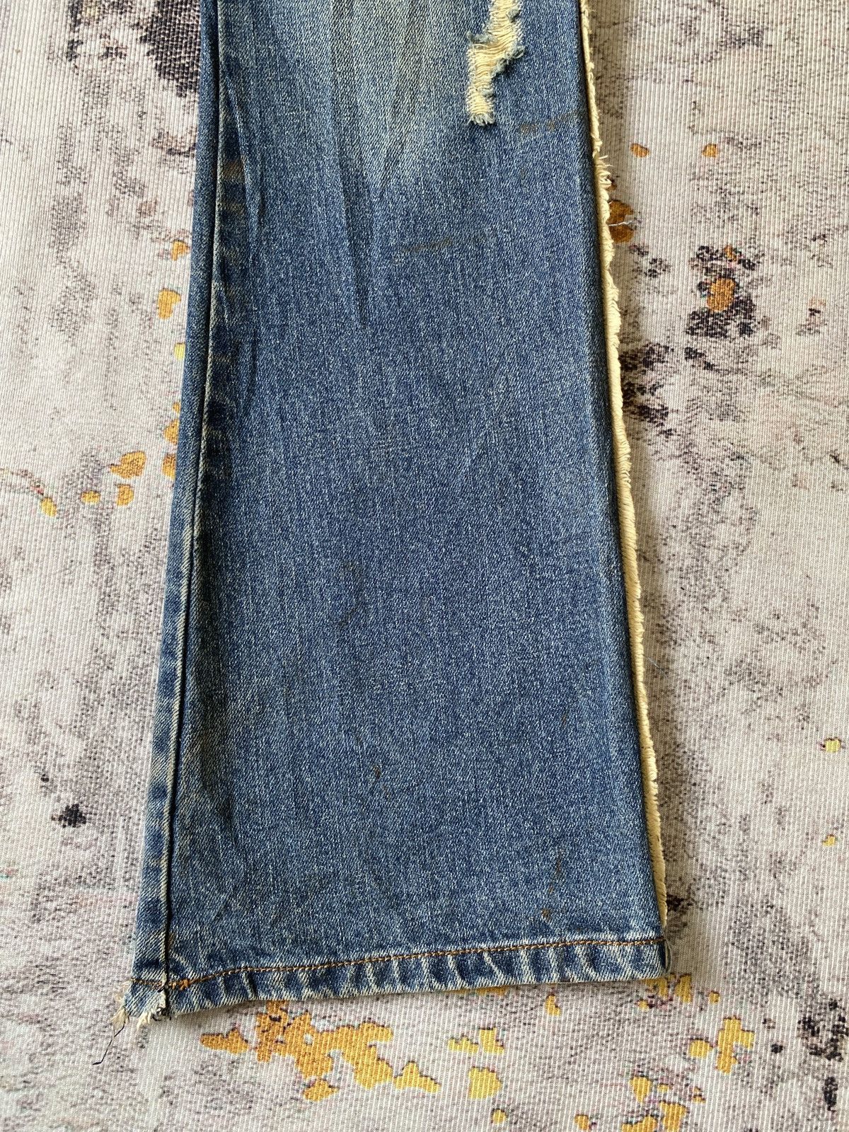 Japanese Brand Philodox Distressed Flare Denim Size US 31 - 5 Thumbnail