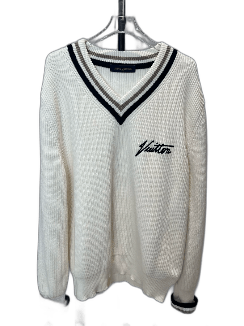 Louis Vuitton Louis Vuitton V-Neck Knit Sweater for Fall-yf Size US L / EU 52-54 / 3 - 1 Thumbnail