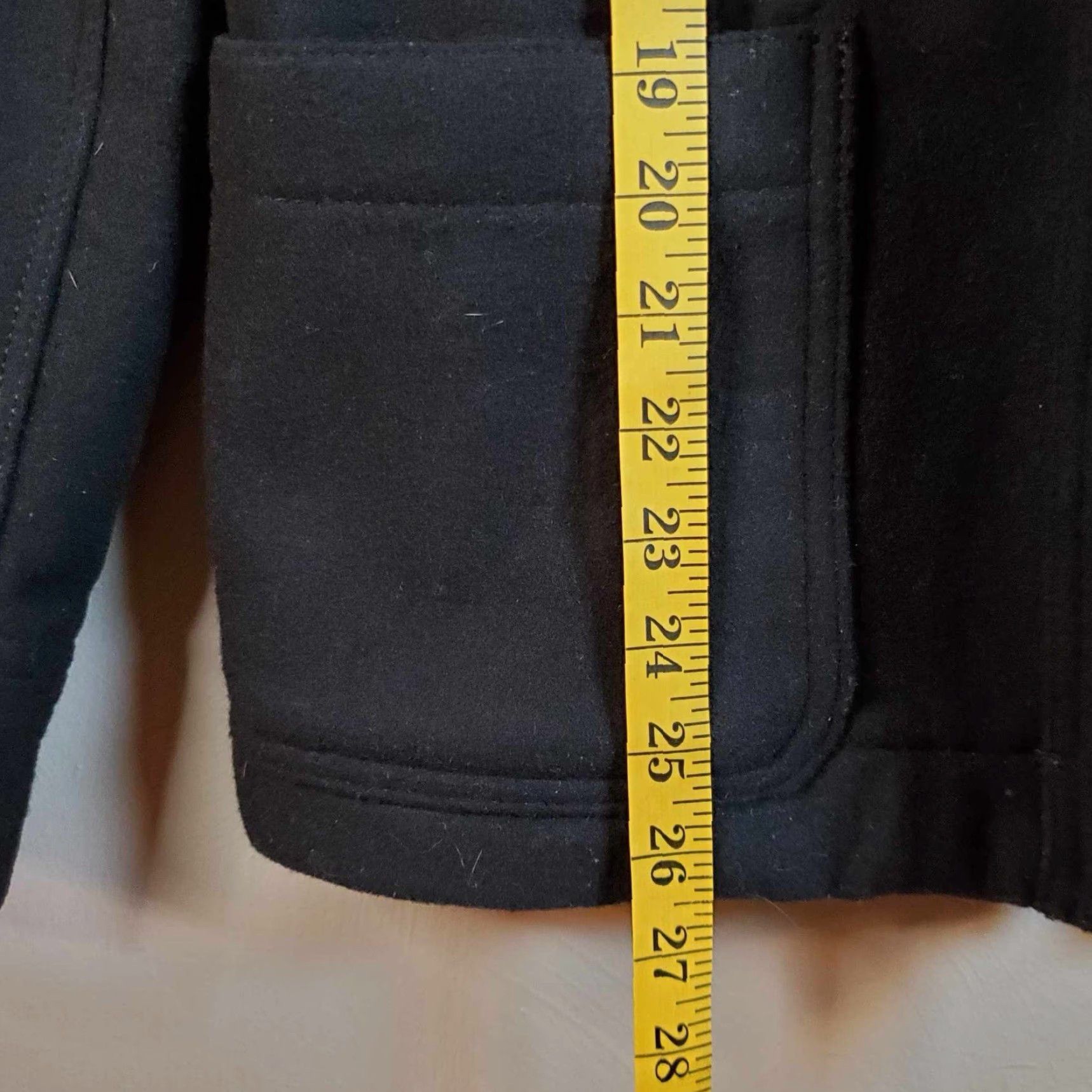 Vintage VINTAGE Aéropostale Jacket Womens Hooded Toggle Clasp Size Large L Black Wool 43% Pea Coat 90s Mens Womens Girls? Size L / US 10 / IT 46 - 7 Thumbnail
