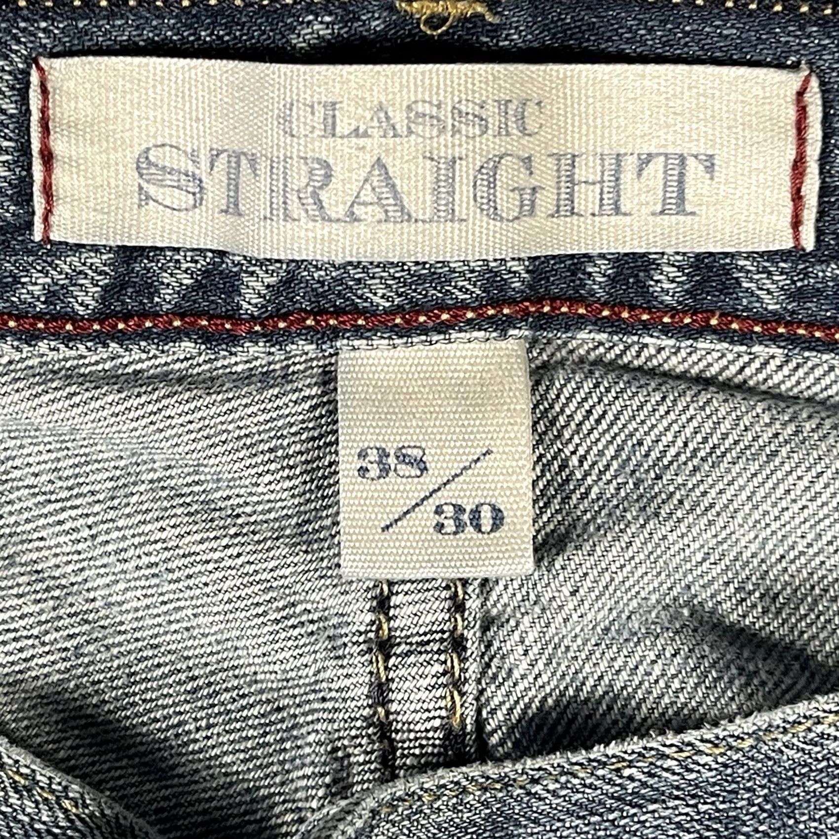 Tommy Hilfiger Mens Tommy Hilfiger Brand Denim Jeans 38x30 Classic Straight Baggy Grunge Blue Size US 38 / EU 54 - 7 Thumbnail