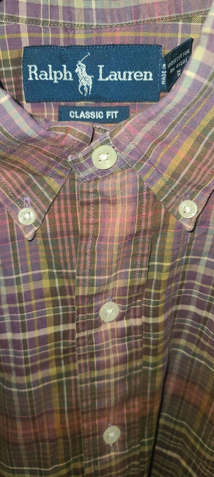 Lauren Ralph Lauren Ralph Lauren Men's Shirt Medium 15 1/2 Classic Fit Plaid Size US M / EU 48-50 / 2 - 4 Thumbnail
