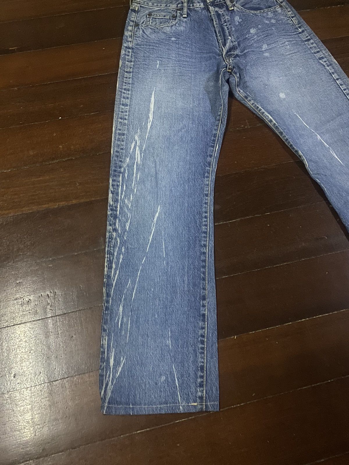Warehouse FIRE 🔥 vintage DENIME JAPAN Selvedge Denim nice faded b1 Size US 33 - 5 Thumbnail