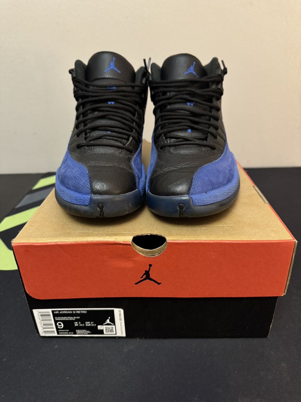 Jordan Brand Nike Air Jordan 12 Retro Black Royal Game Blue Size 9 Size US 9 / EU 42 - 1 Thumbnail