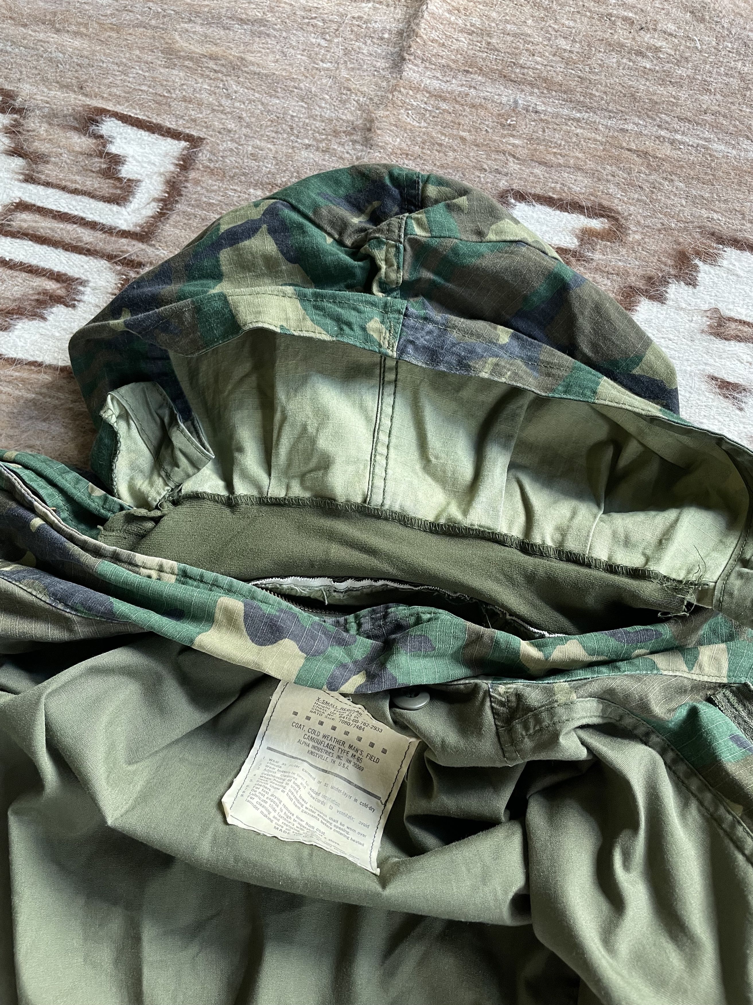 Alpha Industries Alpha Industries M65 USA Made Vintage 70s Camo Jacket 7364AC Size US S / EU 44-46 / 1 - 6 Thumbnail